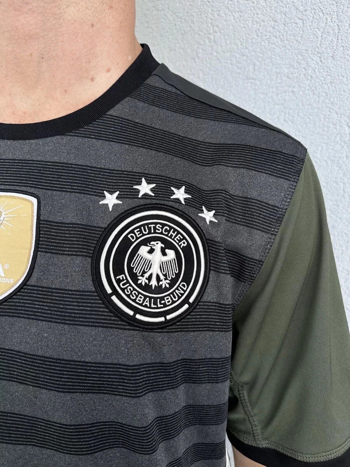 Adidas GERMANY NATIONAL 2015 2016 AWAY JERSEY SHIRT SOCCER FOOTBALL Size US L / EU 52-54 / 3 - 8 Thumbnail