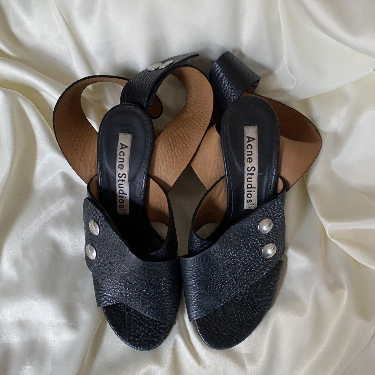 Acne Studios Vintage Acne Studios bamboo heel sandals Size US 8.5 / IT 38.5 - 5 Thumbnail