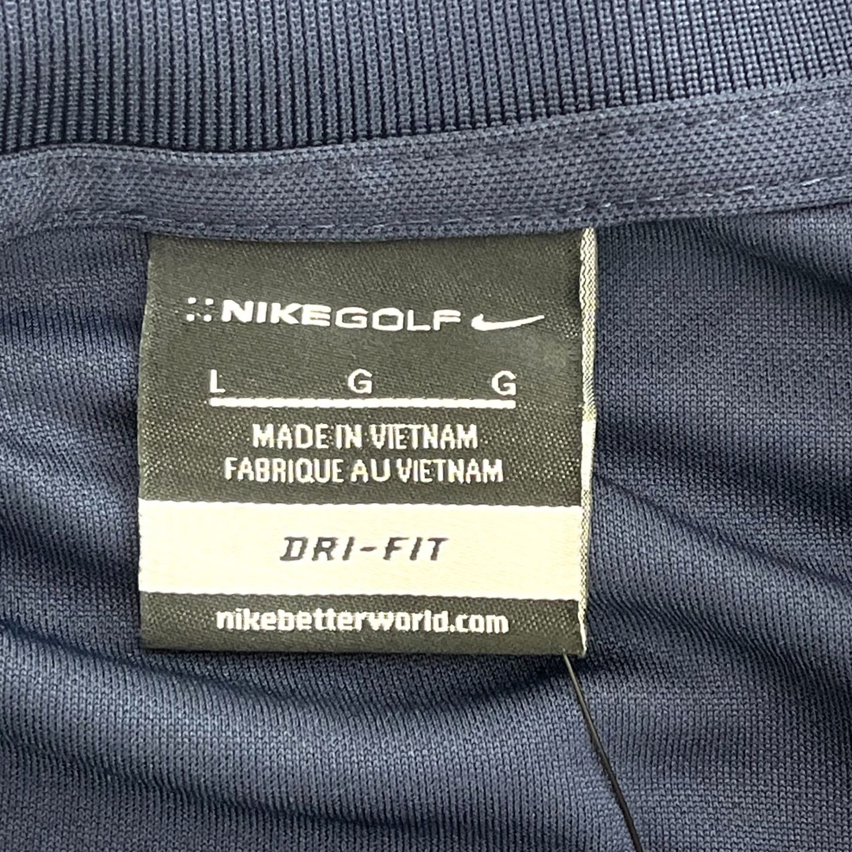 Nike Nike Golf Dri-Fit Mens L Navy Short Sleeve Polo Shirt Casual Sports New Size US L / EU 52-54 / 3 - 3 Thumbnail