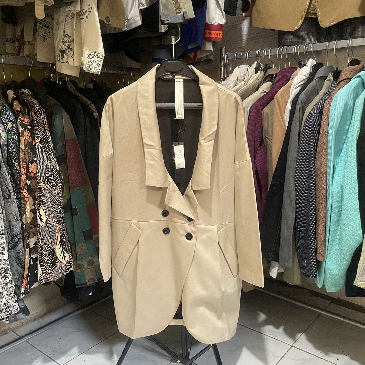 Blaze × Vintage Long Blazer Premium (MURUA) Size L / US 10 / IT 46 - 1 Thumbnail