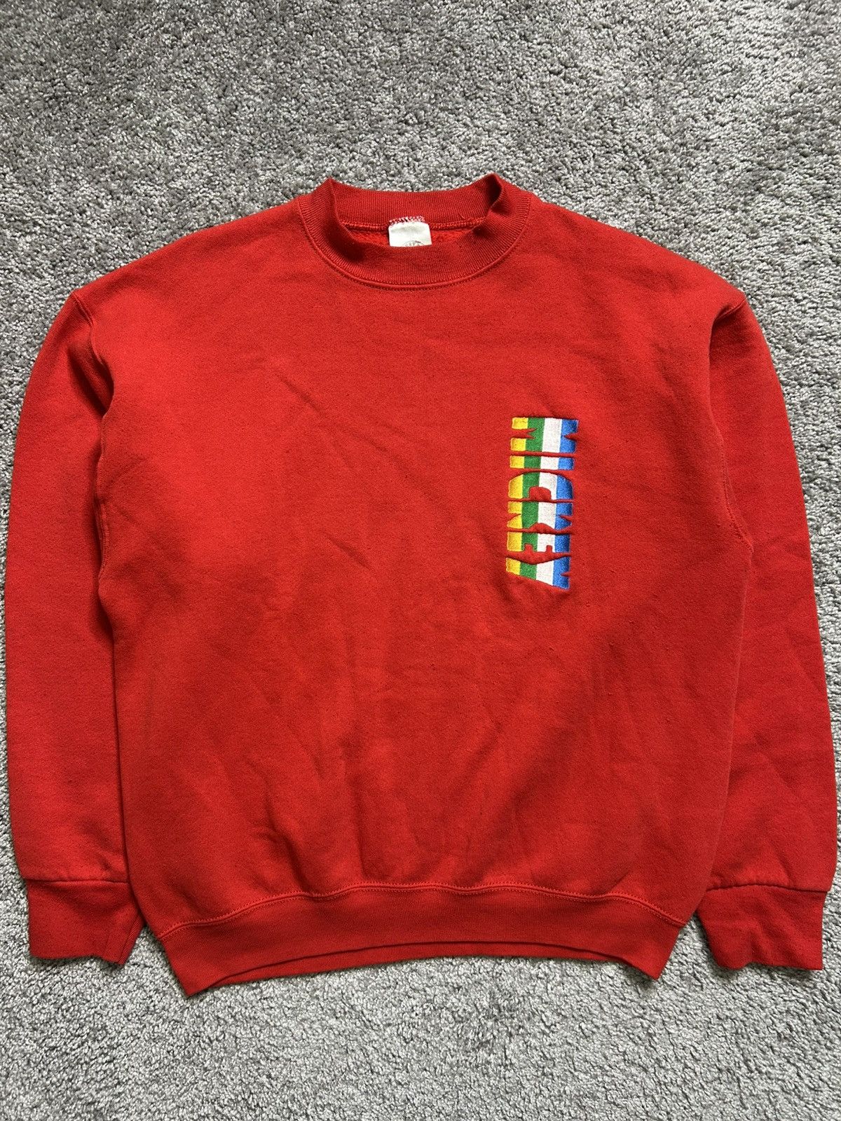 Disney Vintage 90s Disney Mickey Crewneck Made in USA Embroidered Size US L / EU 52-54 / 3 - 1 Thumbnail