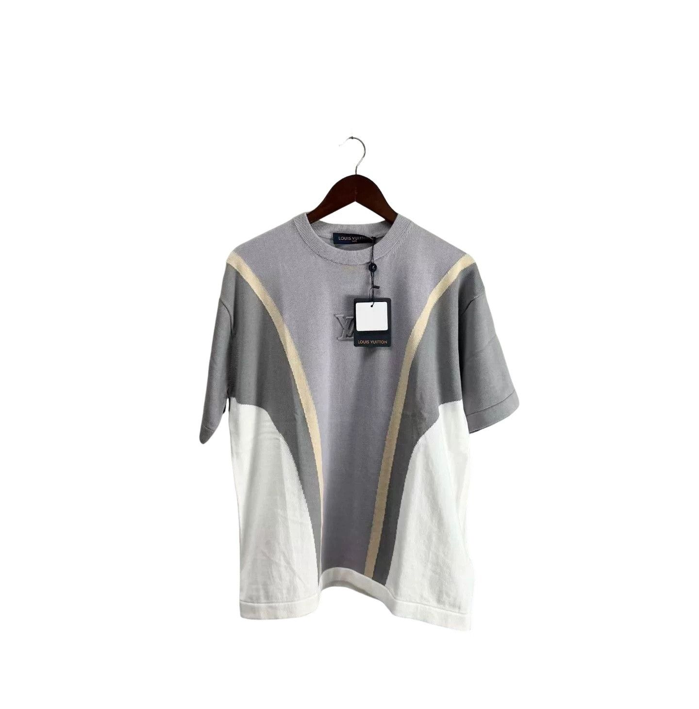 Louis Vuitton Louis Vuitton Colorblock Knit T-Shirt Size M Size US M / EU 48-50 / 2 - 1 Thumbnail