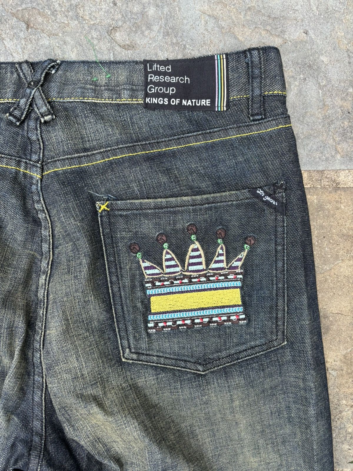 Ecko Unltd. Y2K Ecko United Embroidered Baggy Jnco Style Vintage Denim Size US 36 / EU 52 - 1 Thumbnail