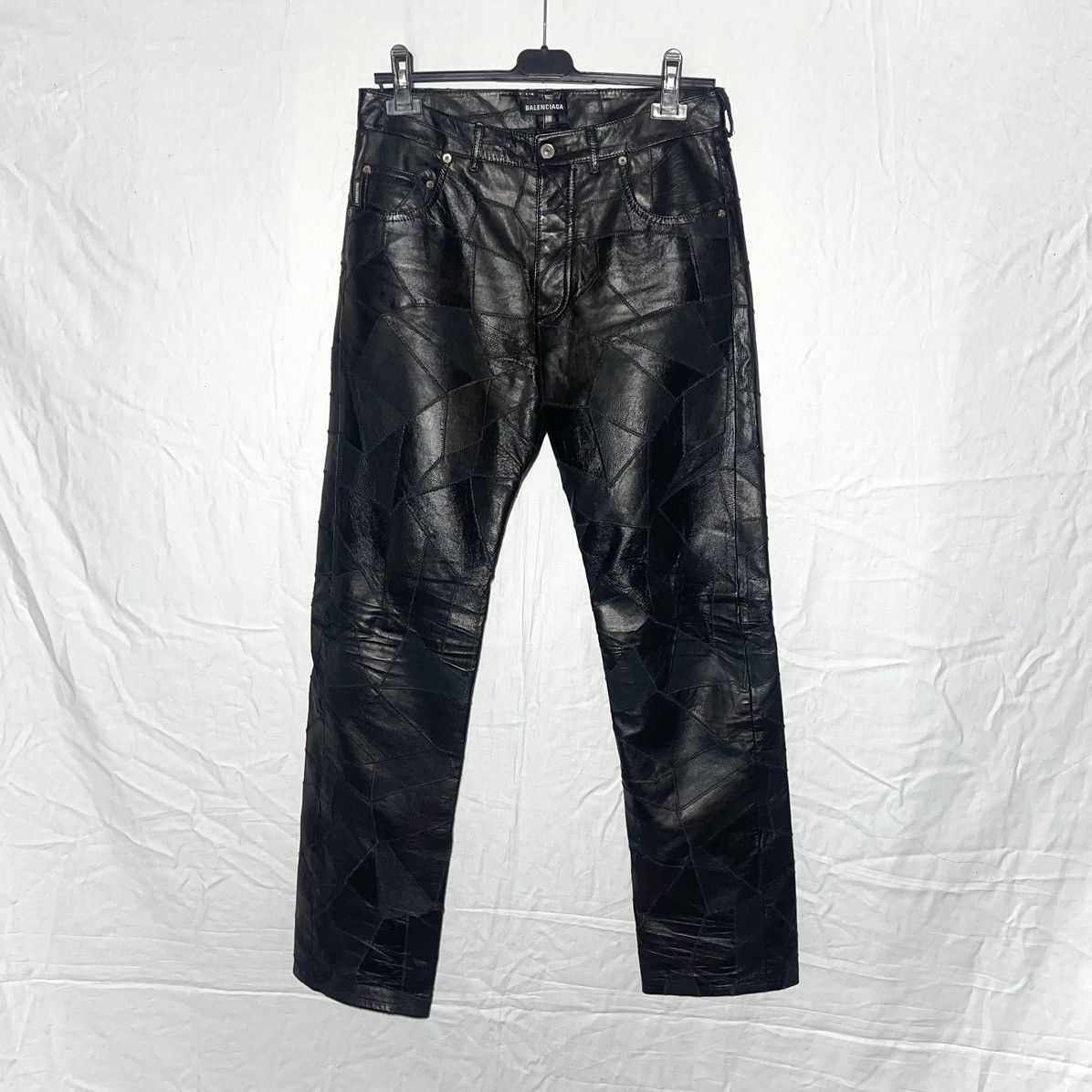 Balenciaga Balenciaga fall18 patchwork leather pants Size US 30 / EU 46 - 1 Thumbnail