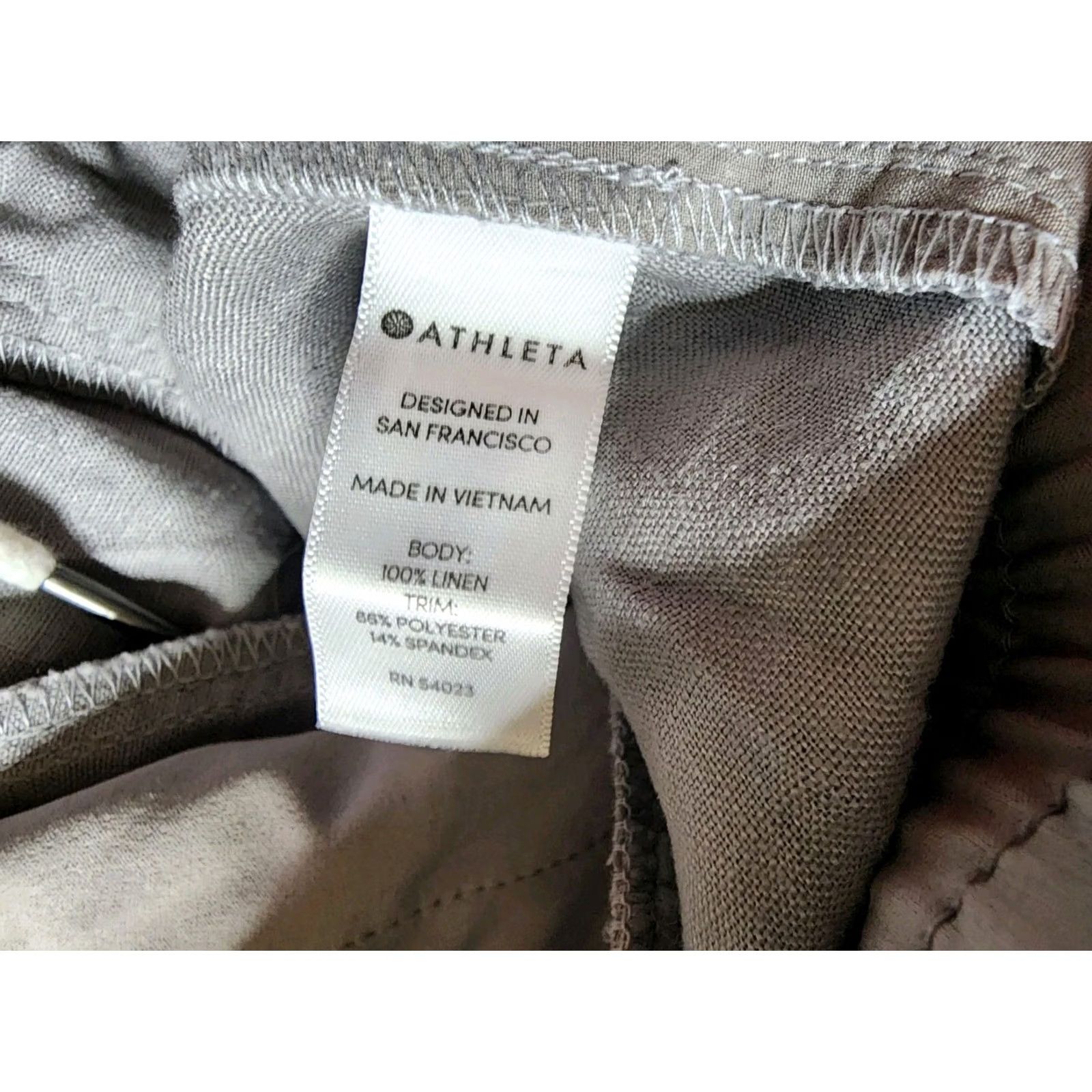 Athleta Athleta Womens 10 Gray Shorts 100% Linen NWT Regular Activewear Shorts Womens 10 Gray Linen Athletic Shorts Size 32" / US 10 / IT 46 - 4 Thumbnail