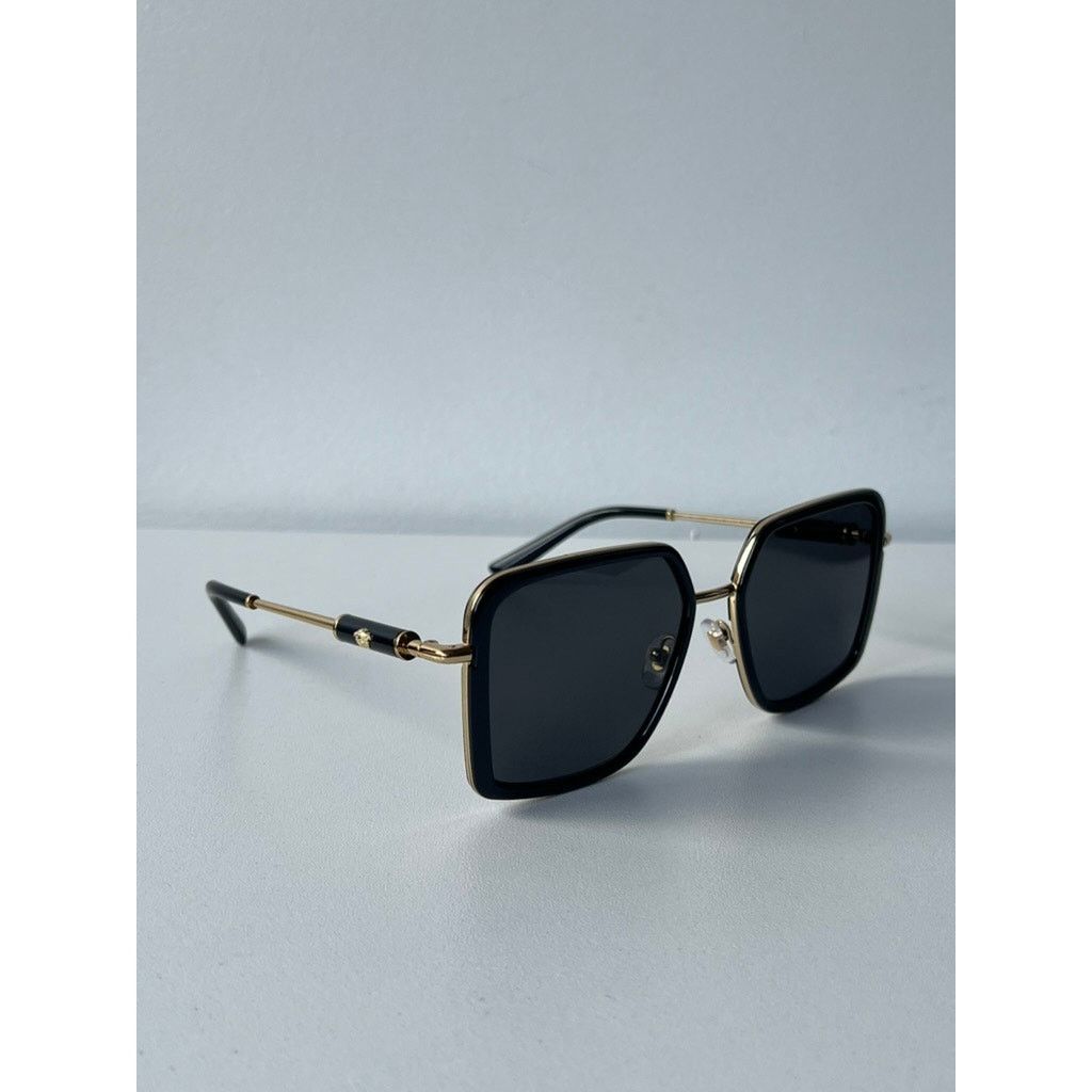 NEW Versace VE2261 Square Sunglasses in Black Gold