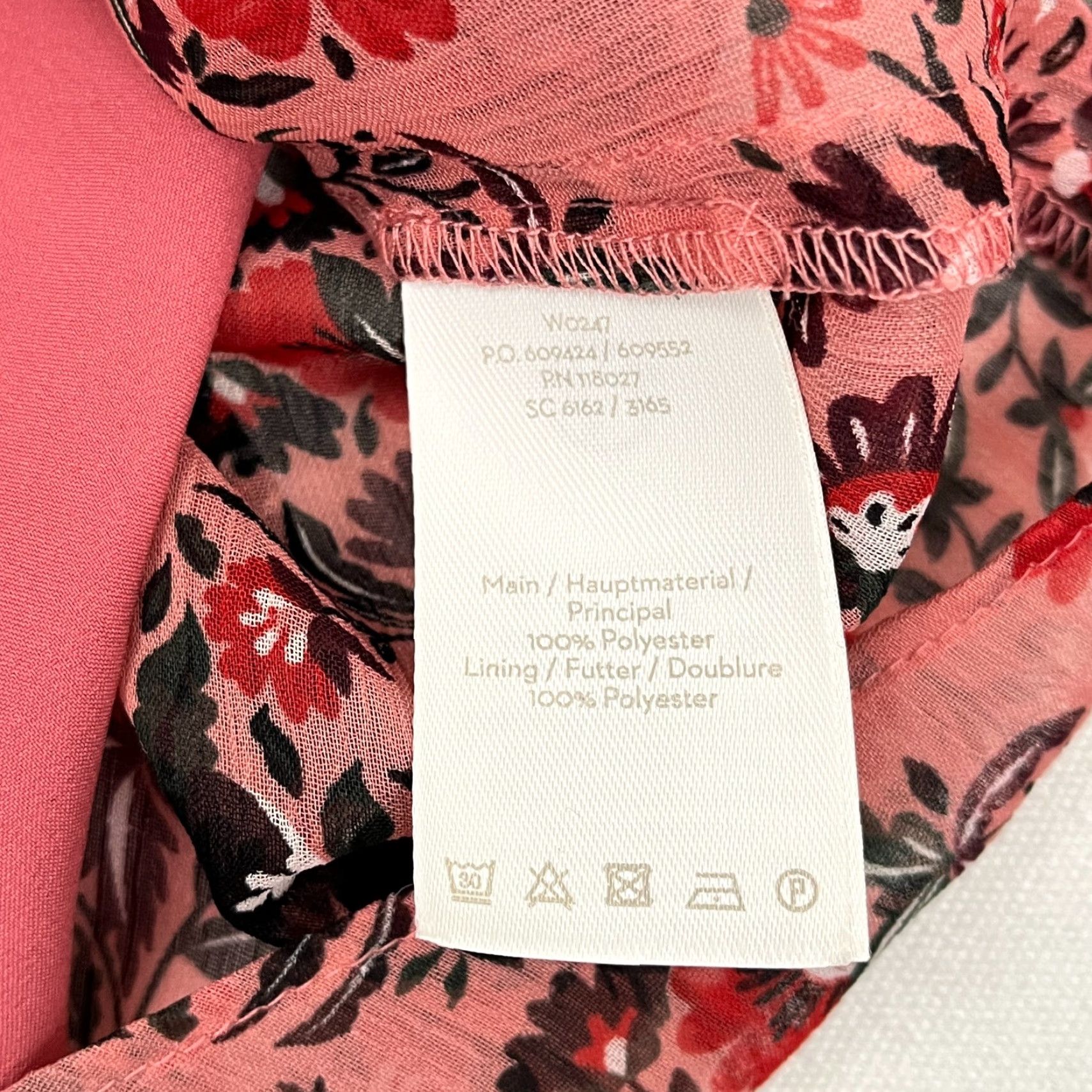 Boden VINTAGE Boden Blouse W/ Tank Top Womens UK 14 / US 10 Pink Red Floral Sheer Ruffle Boho Size L / US 10 / IT 46 - 7 Thumbnail