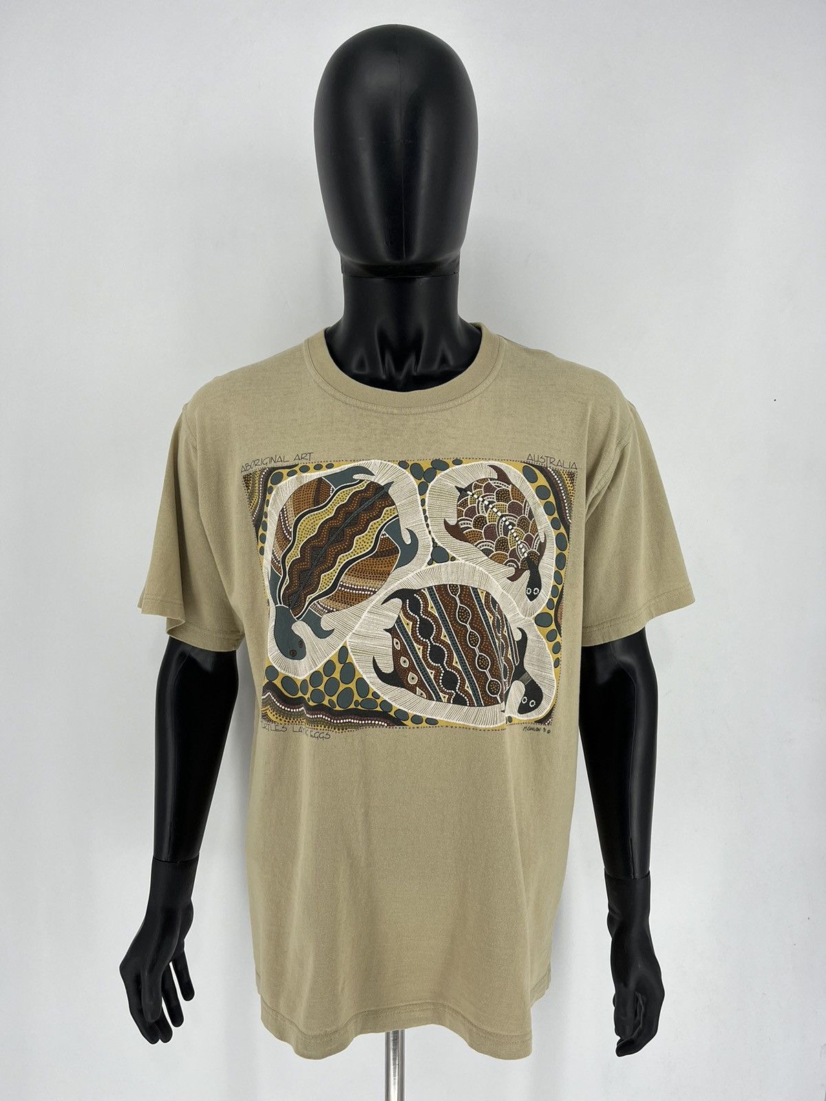 Vintage Vintage 1991 Max Conlon Turtles Laying Eggs Aboriginal Art Size US XL / EU 56 / 4 - 2 Thumbnail