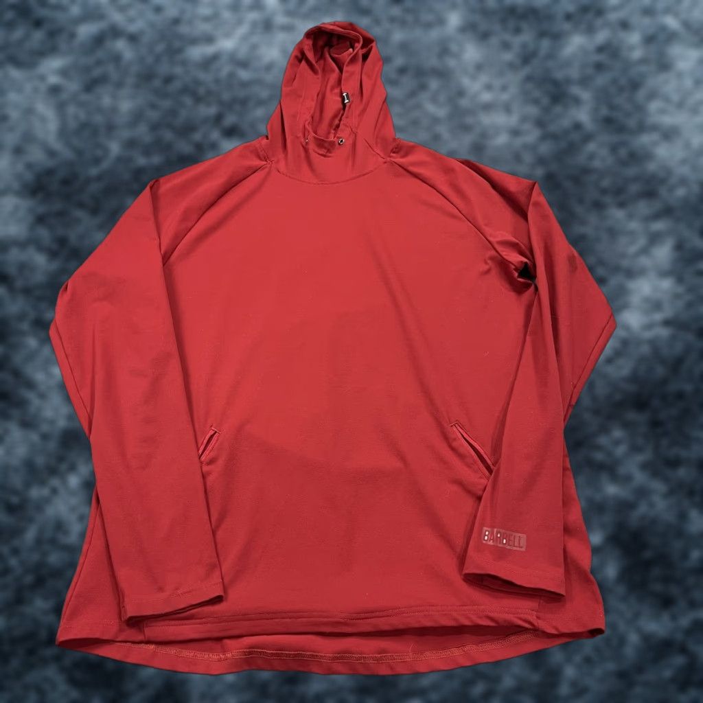 Vintage Barbell Apparel Hoodie Mens Large Red Performance Stretch Pullover Sweatshirt Size US L / EU 52-54 / 3 - 1 Thumbnail