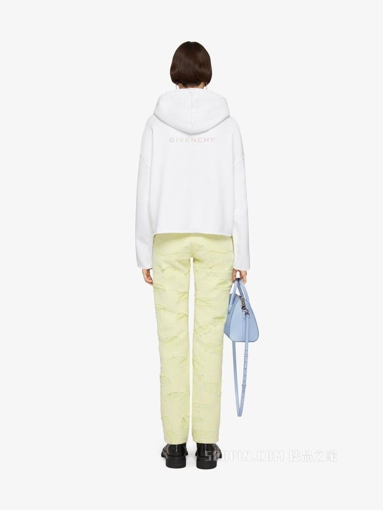 Givenchy o1srvl11e0725 Oversized Hoodie in White Size M / US 6-8 / IT 42-44 - 4 Thumbnail
