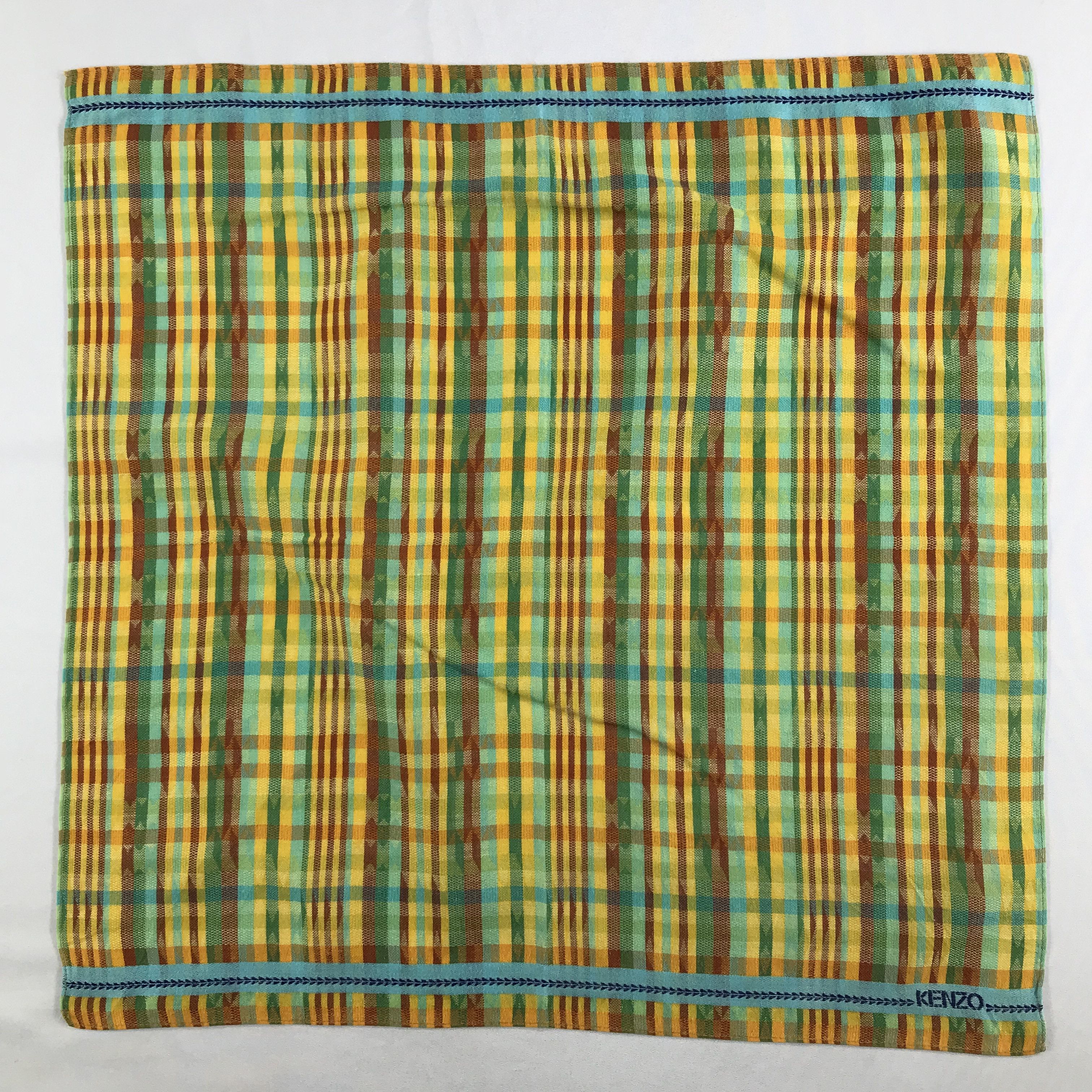 Kenzo × Vintage Kenzo Bandana / Handkerchief / Neckerchief - S2638 Size ONE SIZE - 1 Thumbnail