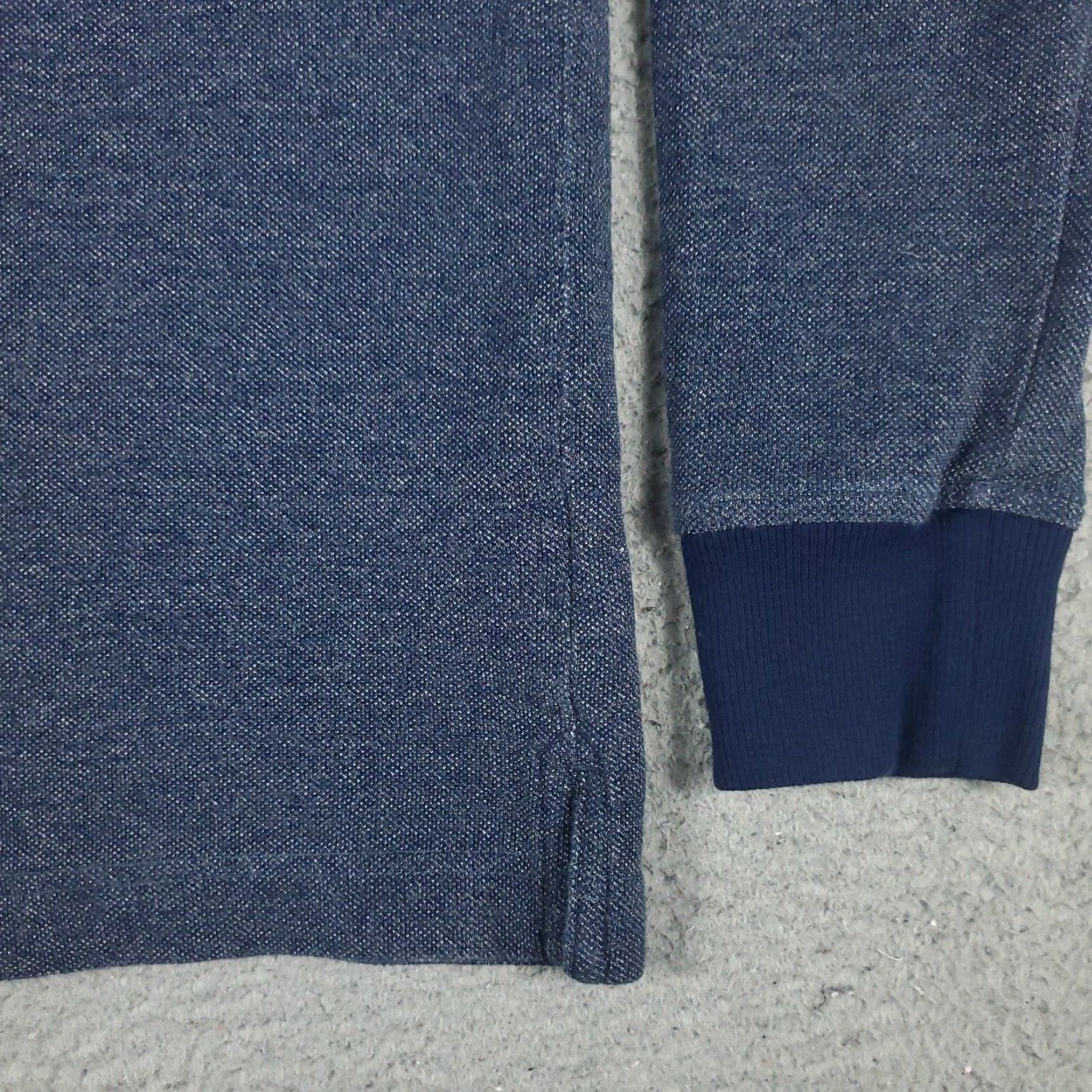 Tommy Hilfiger Mens Tommy Hilfiger Large XL Blue Elbow Patch Sweater 1/4 Zip Pullover Size US L / EU 52-54 / 3 - 4 Thumbnail