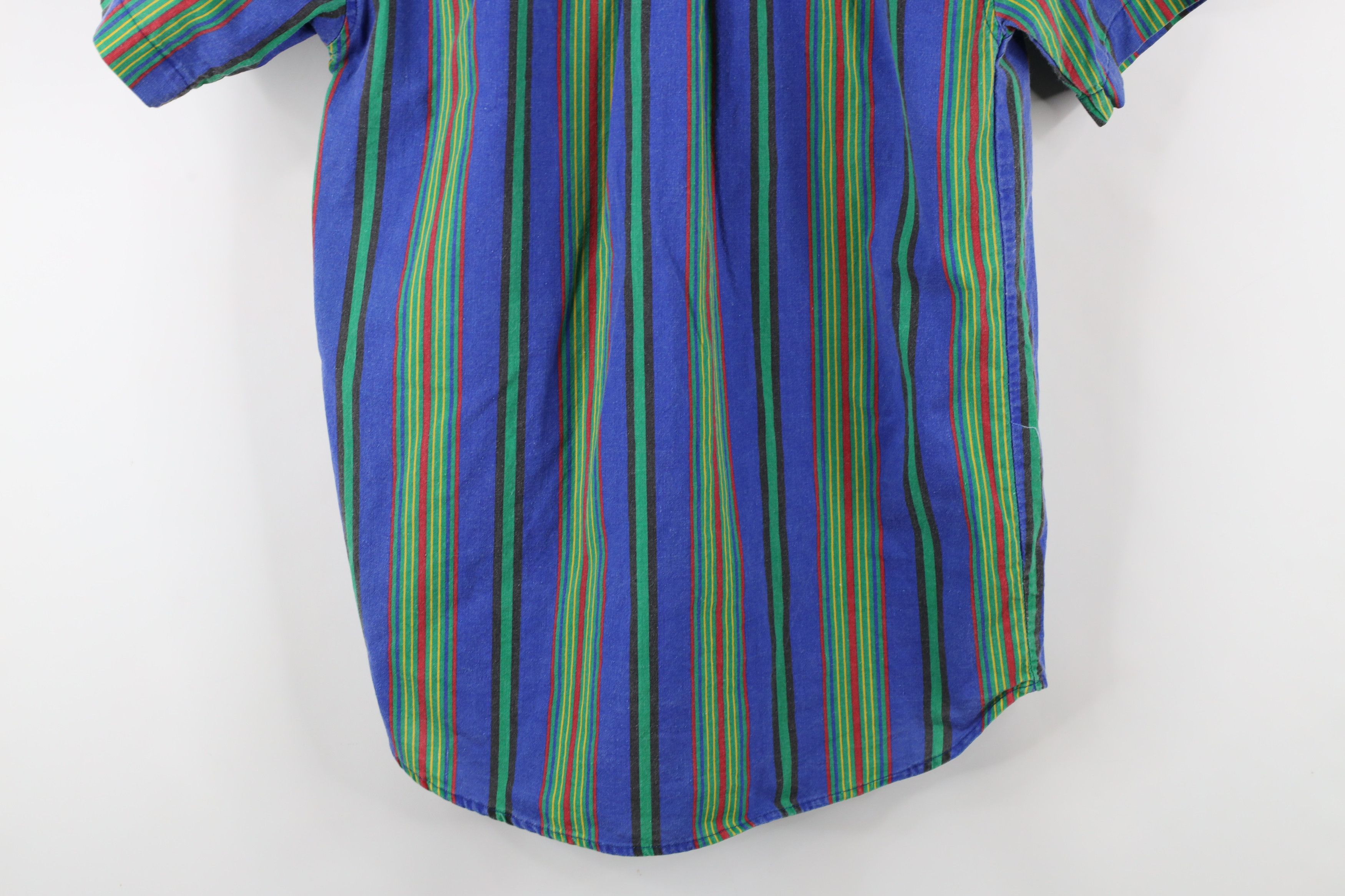 Vintage Vintage 90s Streetwear Rainbow Striped Button Down Shirt Size US S / EU 44-46 / 1 - 12 Thumbnail