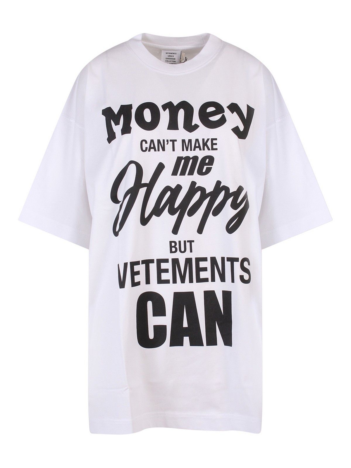 o1y0924 Oversize T-Shirt in White/Black
