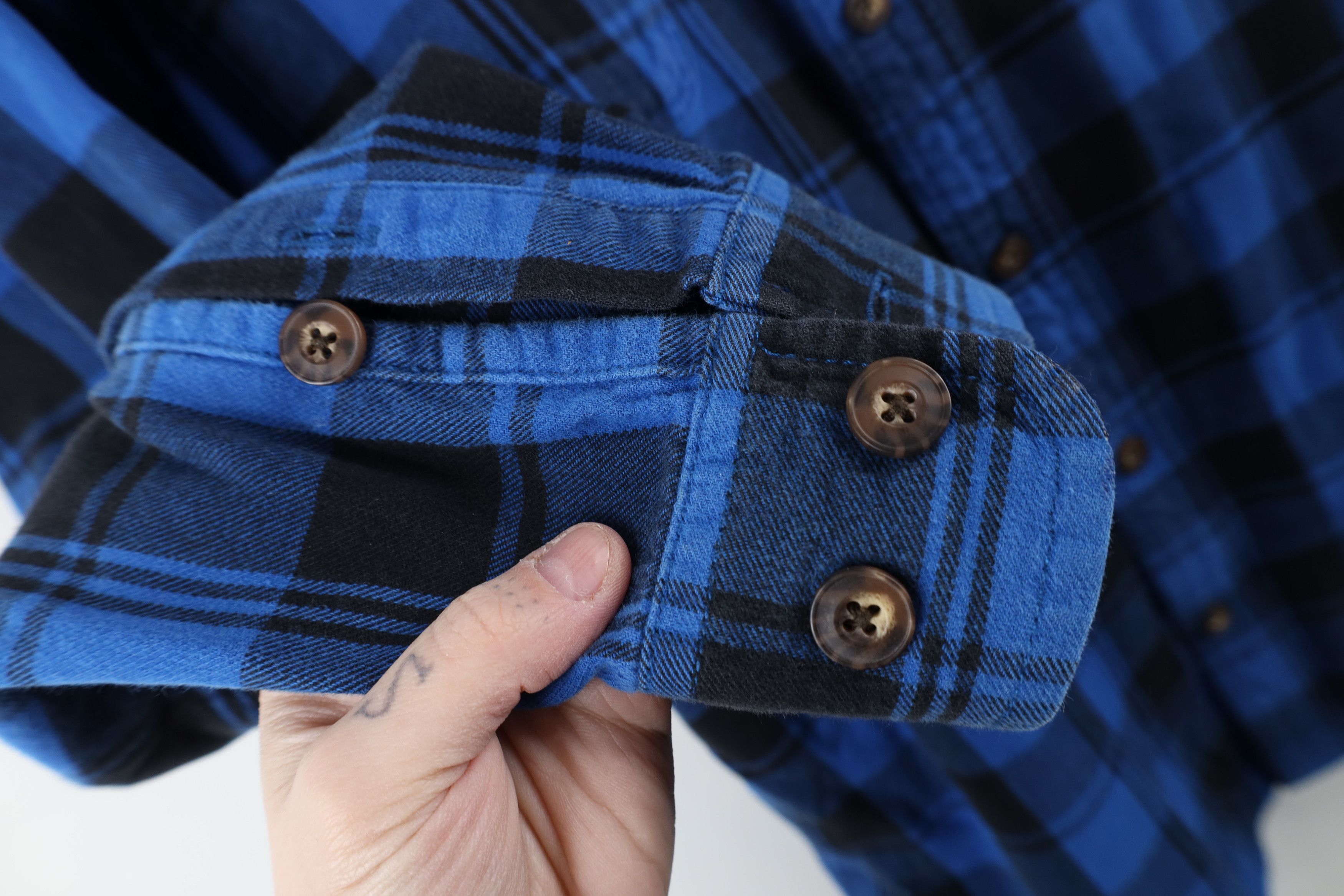 Duluth Trading Company × Vintage Duluth Trading Co Heavyweight Flannel Button Down Shirt Size US L / EU 52-54 / 3 - 5 Thumbnail