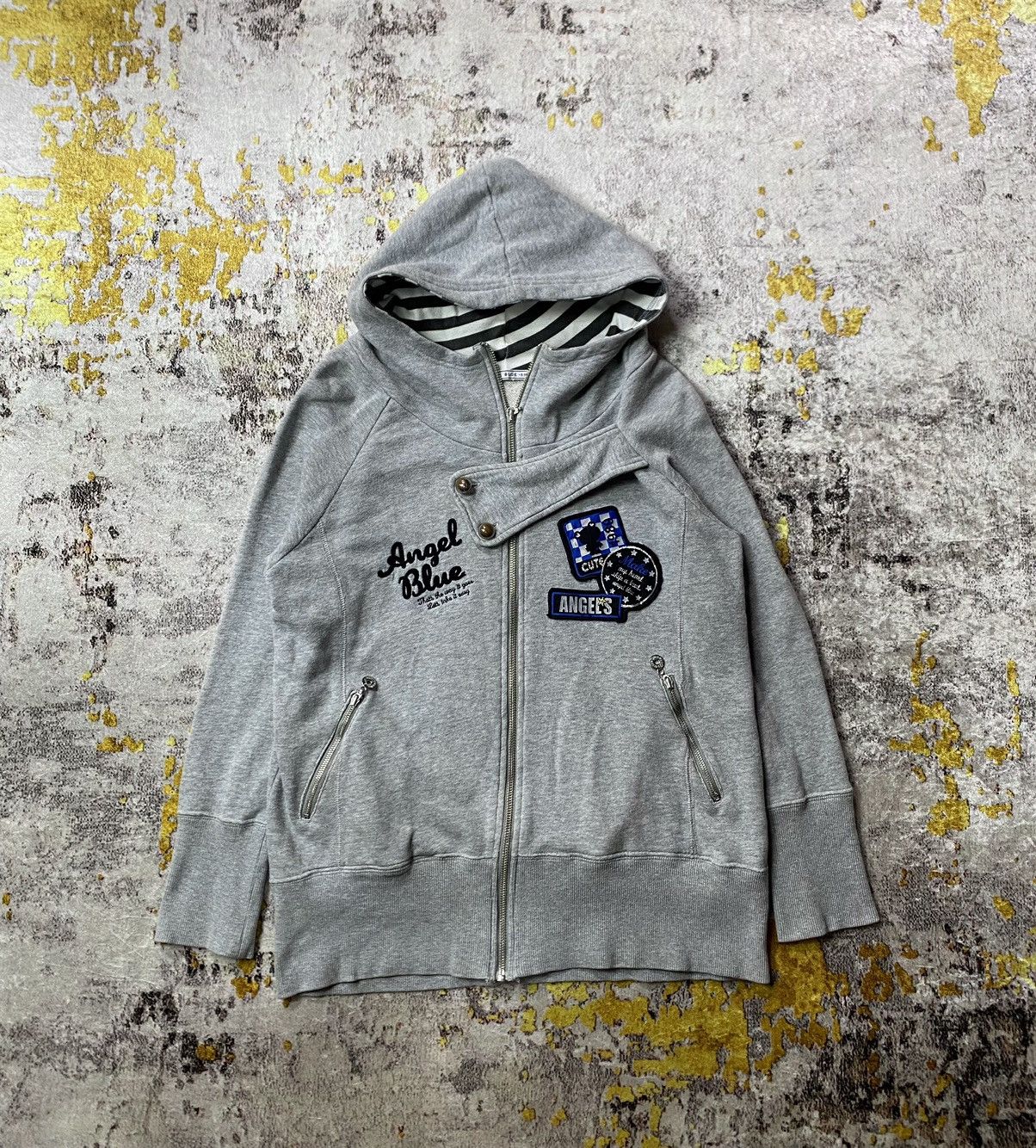 Angel Blue 2000s Angel Blue Patches Hoodie Size US S / EU 44-46 / 1 - 1 Thumbnail