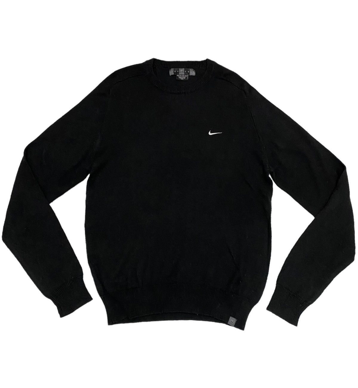 Aran Isles Knitwear × Nike Nike Golf Small Swoosh Black Knit Sweater (C2) Size US M / EU 48-50 / 2 - 1 Thumbnail