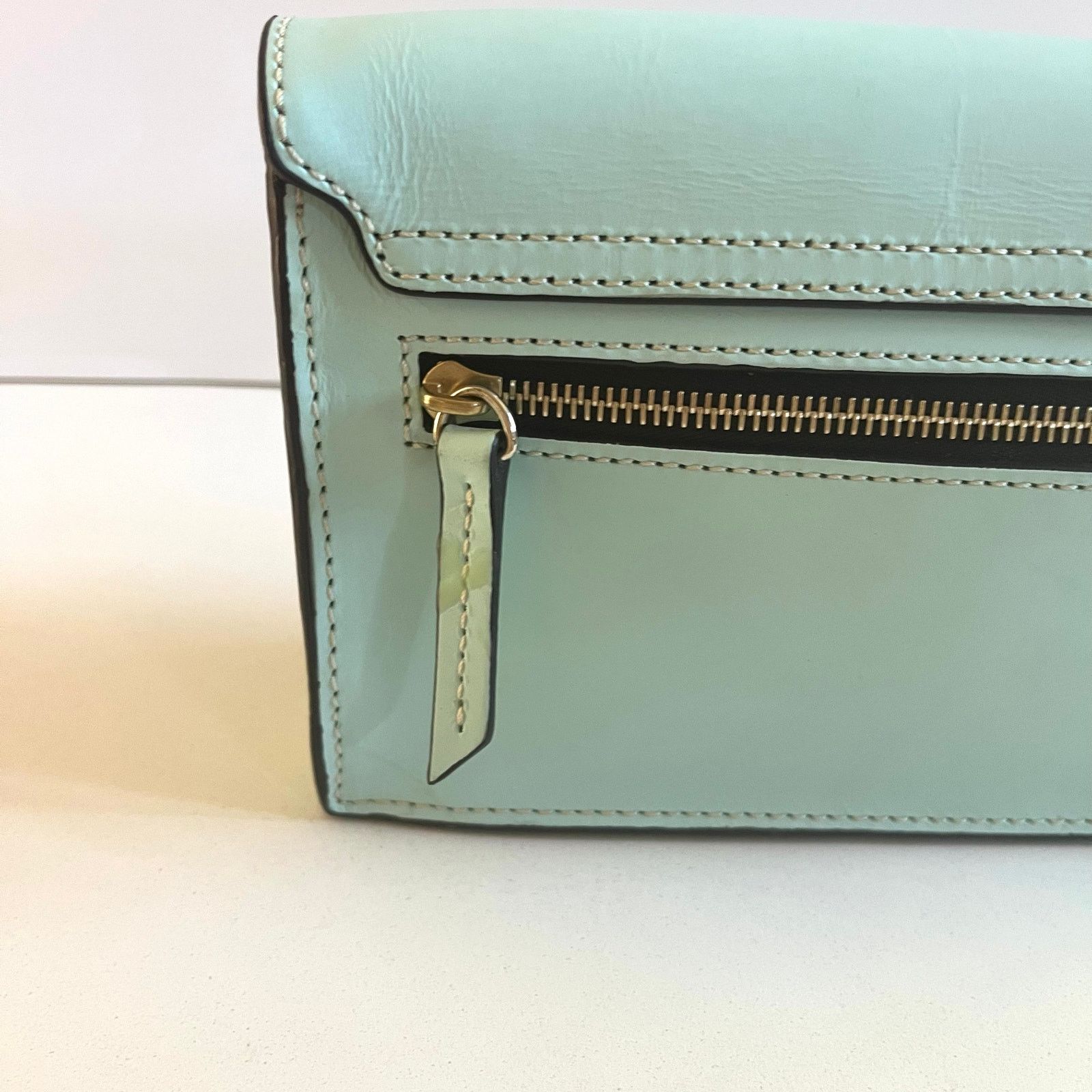 Dooney & Bourke Dooney & Bourke Leather East West Flap, Crossbody Bag, Blue Size ONE SIZE - 7 Thumbnail