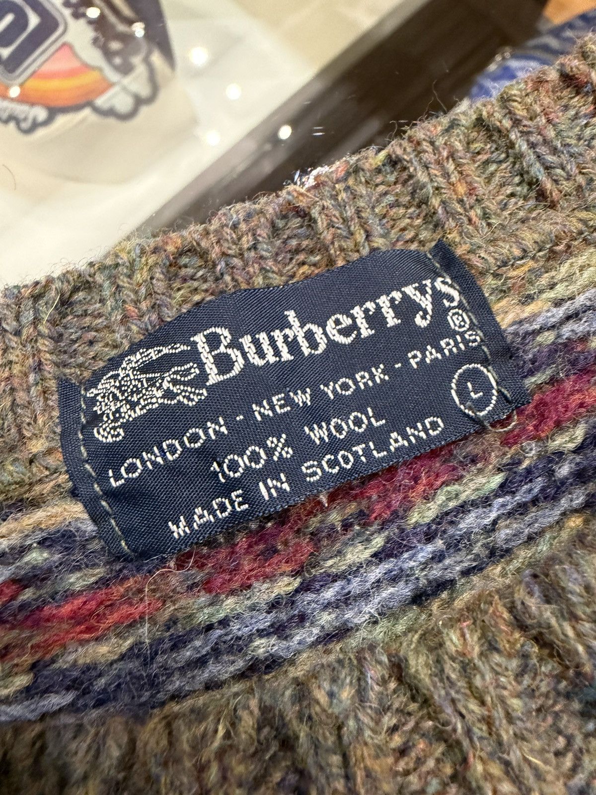 Burberry Burberrys Knit Wool Sweater Size US L / EU 52-54 / 3 - 3 Thumbnail