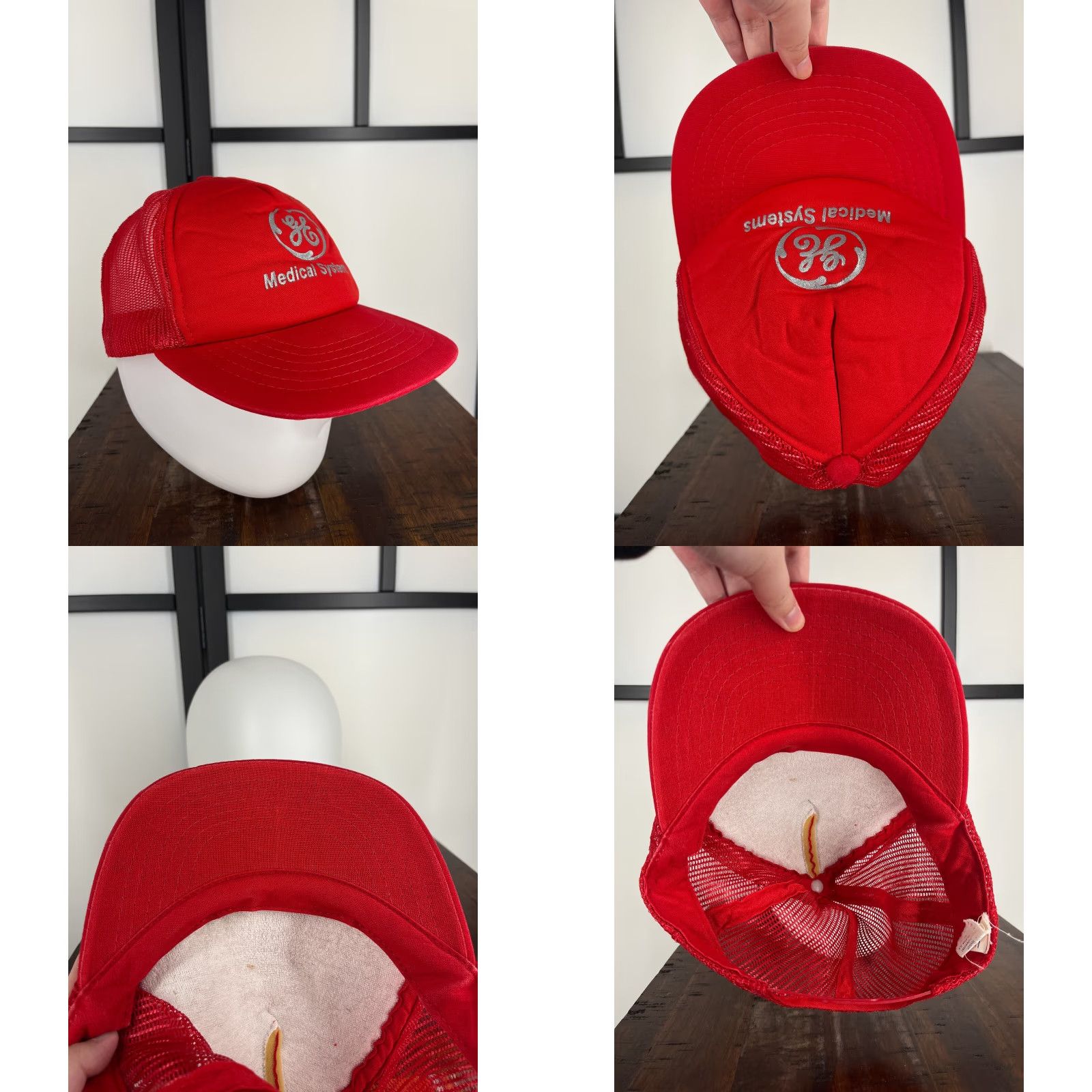 Vintage VINTAGE Hat Cap Snap Back Adult One Size Red Trucker Nike Shirt Size ONE SIZE - 8 Thumbnail