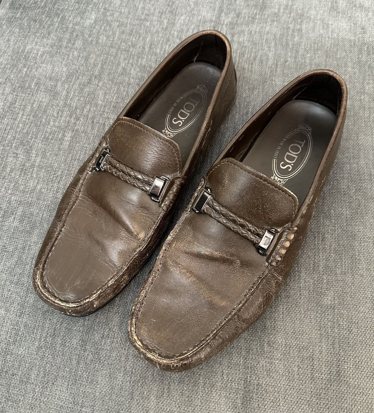 TOD’S Dark Brown LEather Loafers Sz 9 TOD main image 4