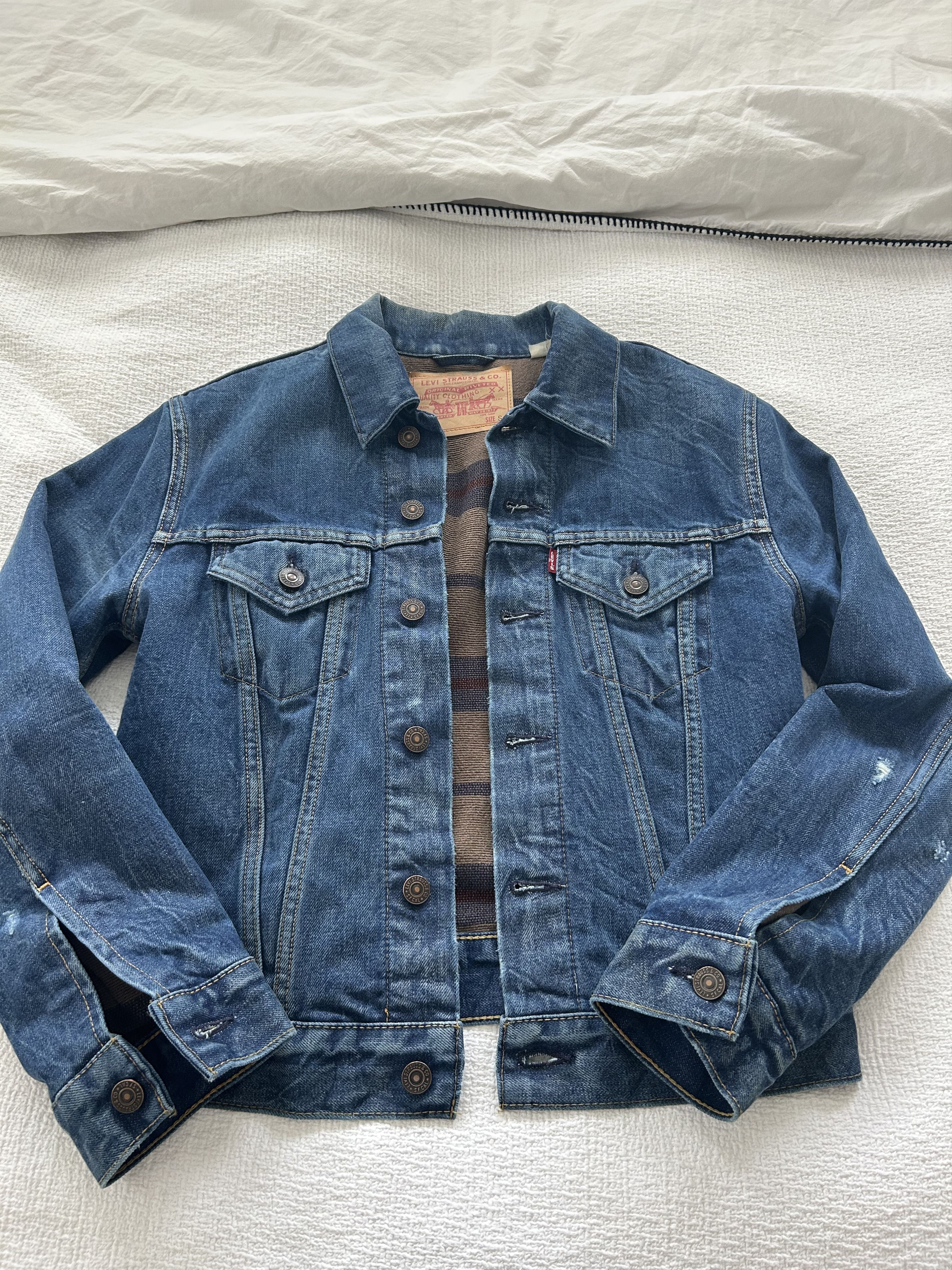 Levi's LVC 559 Blanket Lined Denim Jacket | Big E Size US S / EU 44-46 / 1 - 2 Thumbnail