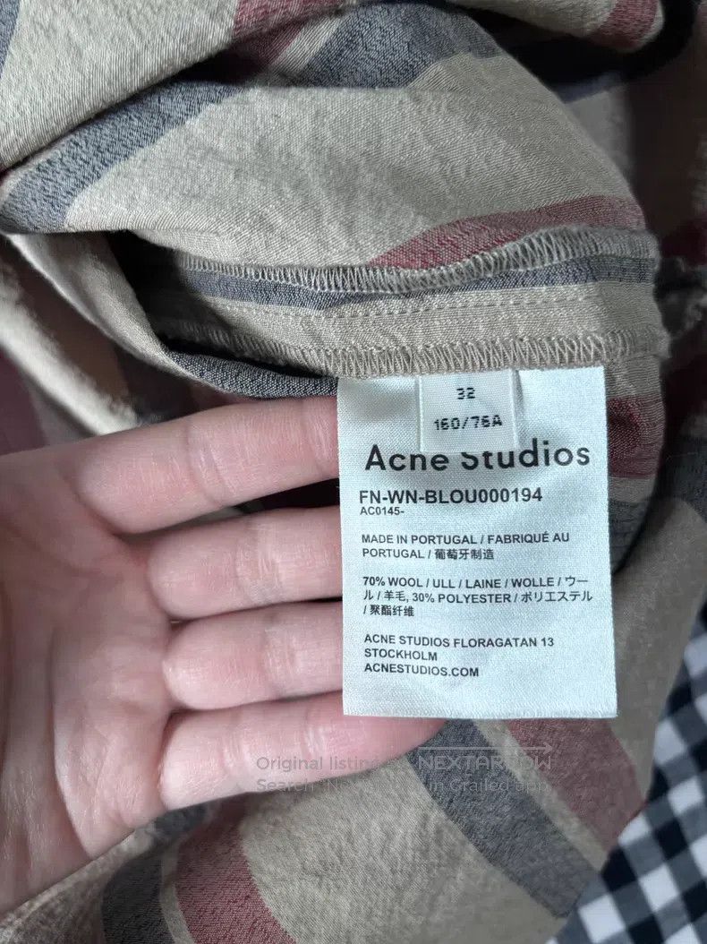 Acne Studios Acne Studios Striped shirt Size 4XL / US 24-26 - 3 Thumbnail