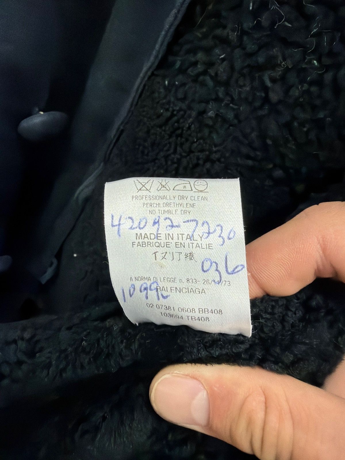Balenciaga Balenciaga Asymmetric DoubleBreasted Sherpa Canvas Deck Coat Size US M / EU 48-50 / 2 - 5 Thumbnail