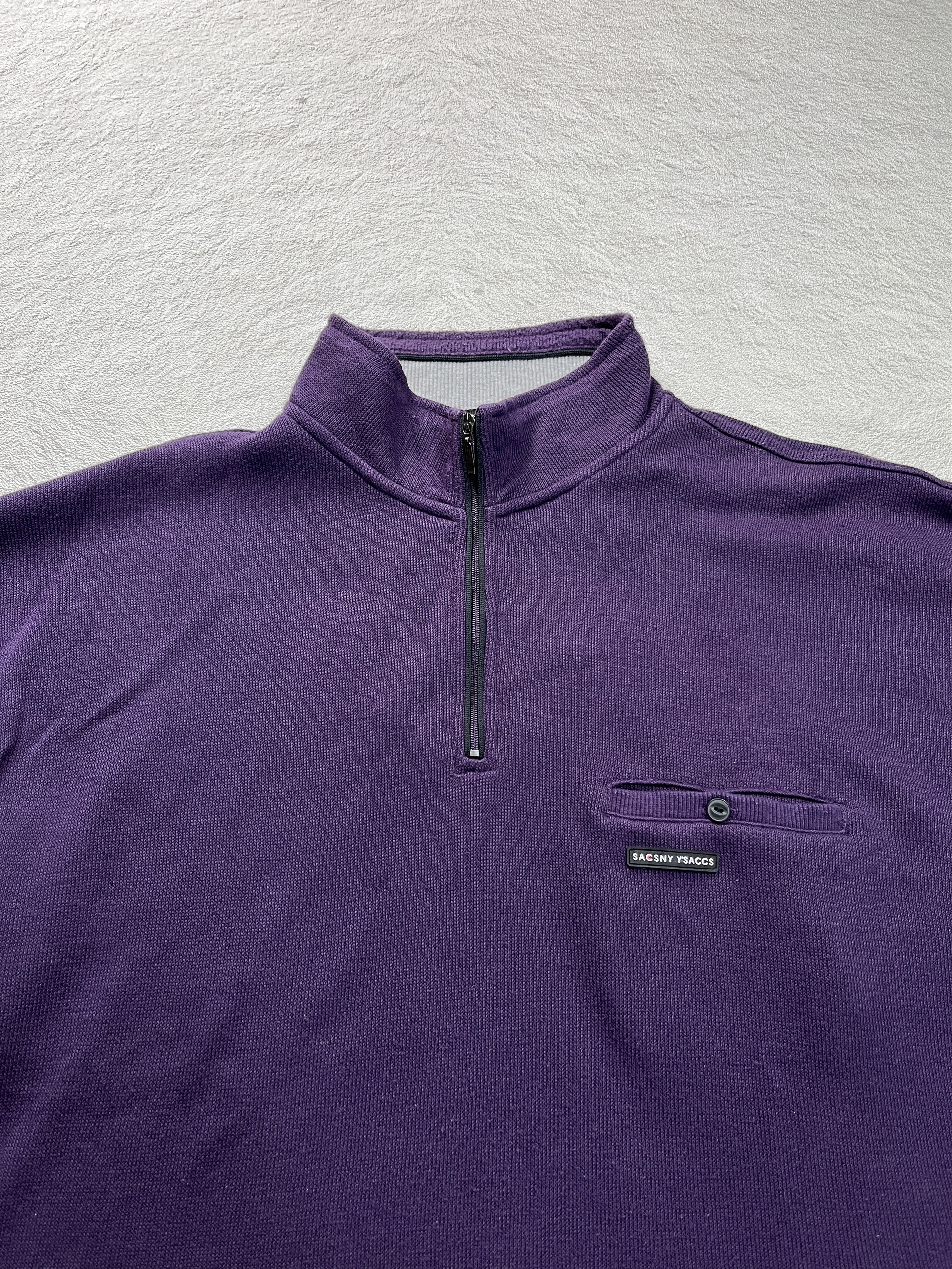 Sacai SACSNY Y'SACCS by Yohji Yamamoto (Halfzip Pocket Sweatshirt) Size US L / EU 52-54 / 3 - 6 Thumbnail