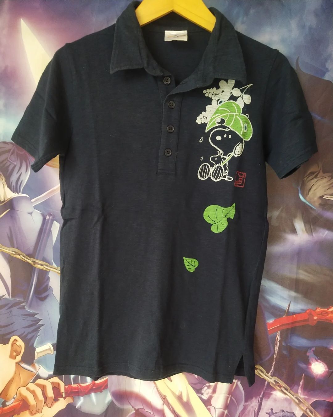Cartoon Network × Universal Studios Snoopy Leaf Art Big Print Official Cartoon Polo Tees Size S / US 4 / IT 40 - 3 Thumbnail