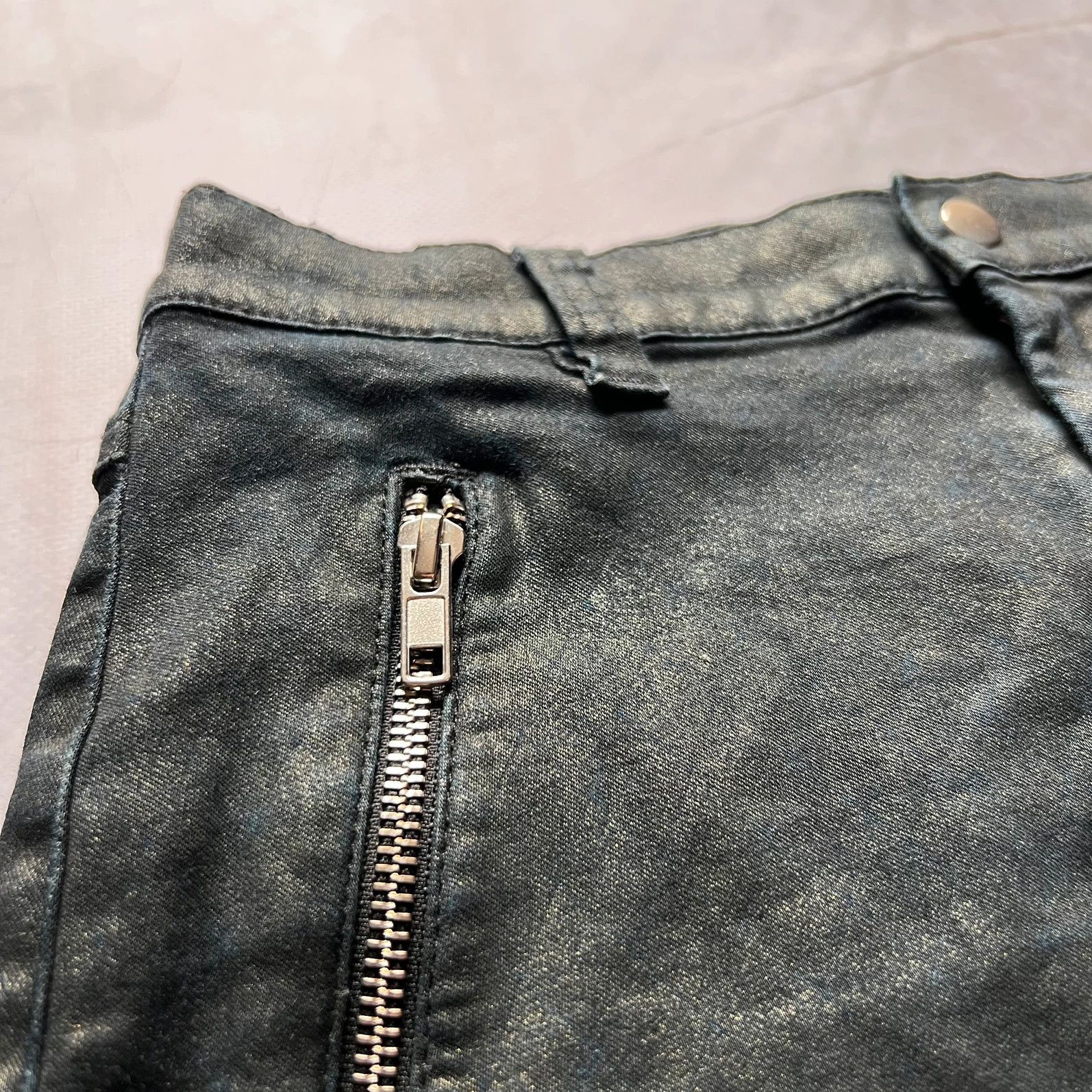 Diesel vintage 00s Diesel Skirt High Waist Knee avant garde Y2K Size 30" / US 8 / IT 44 - 3 Thumbnail