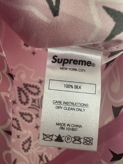 Supreme Bandana Silk S/S Shirt | Grailed