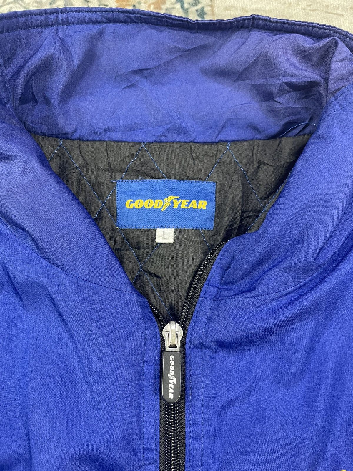 NASCAR Vtg 90s Goodyear Ice Navi 7 Zipper Jackets Size US L / EU 52-54 / 3 - 7 Thumbnail