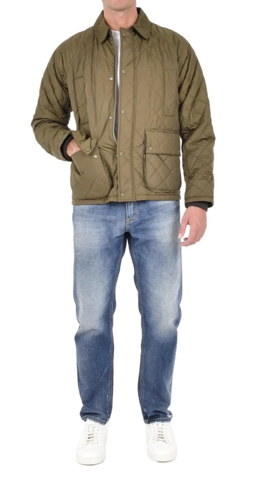 Herno Herno mens barn quilted jacket military green 48 NWT Size US M / EU 48-50 / 2 - 3 Thumbnail