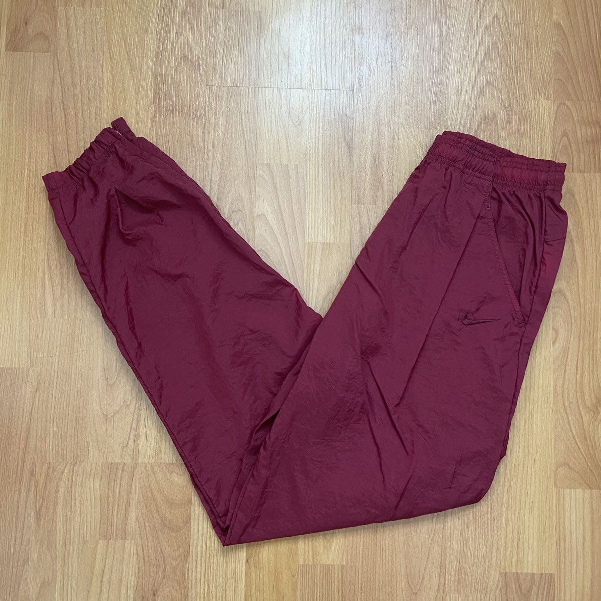 Nike Nike Vintage 90s Maroon Nylon Windbreaker Pants Men’s Medium Size US 32 / EU 48 - 3 Thumbnail