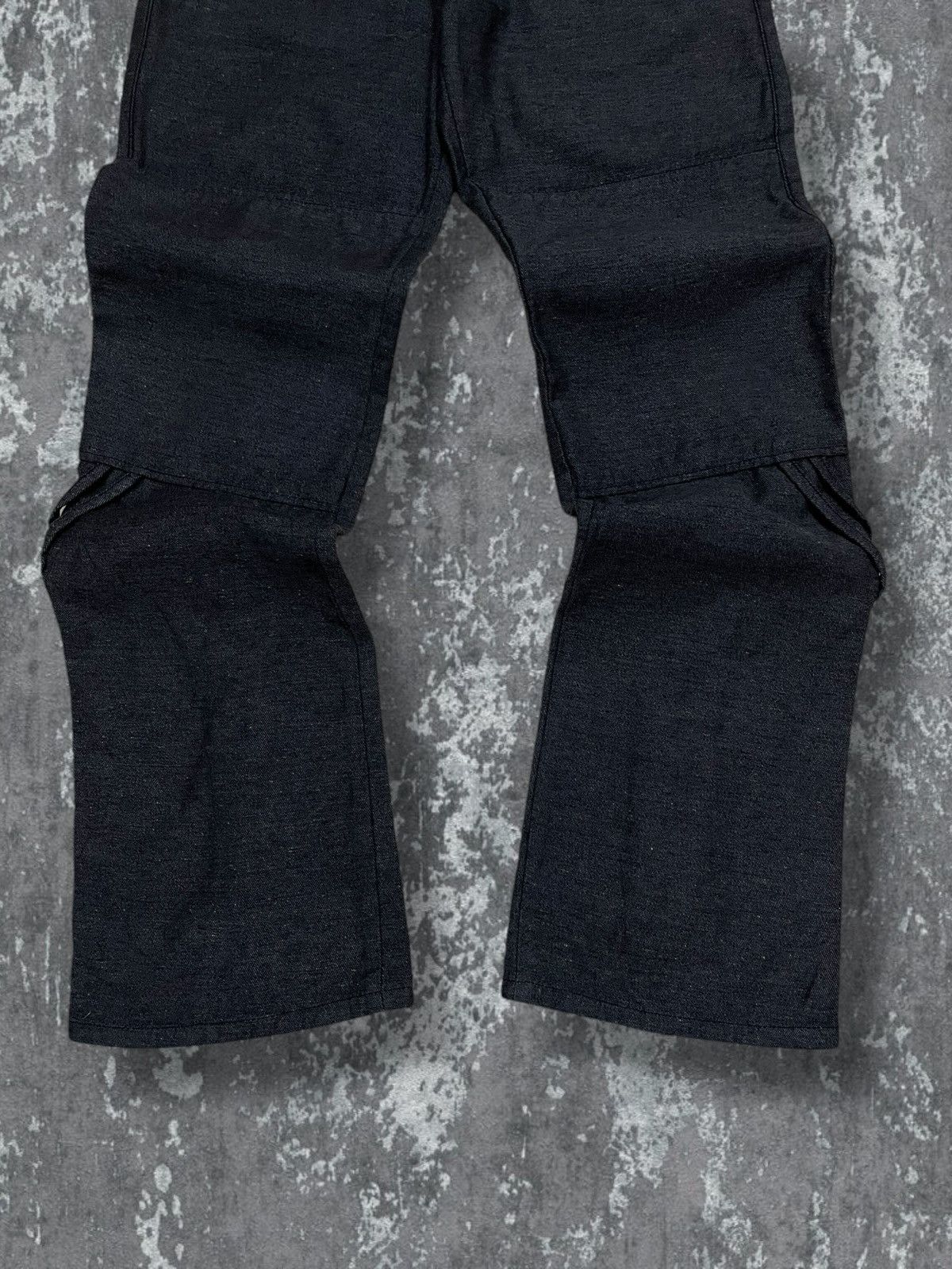 Edwin Vintage 1990s Designer Edwin Blue Trip Punk Style Bush Pant Size US 30 / EU 46 - 2 Thumbnail