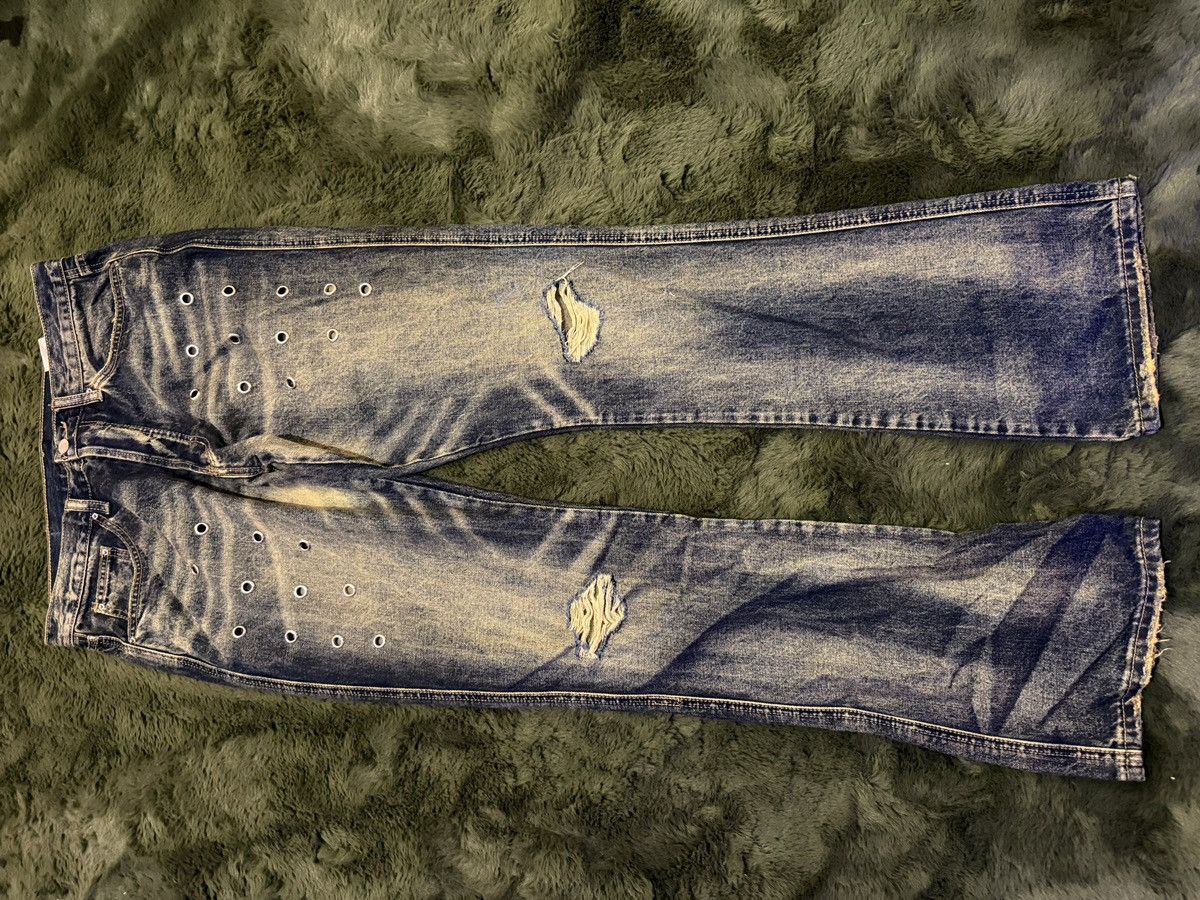 MNML METAL EYELET FLARE DENIM Size US 32 / EU 48 - 1 Thumbnail