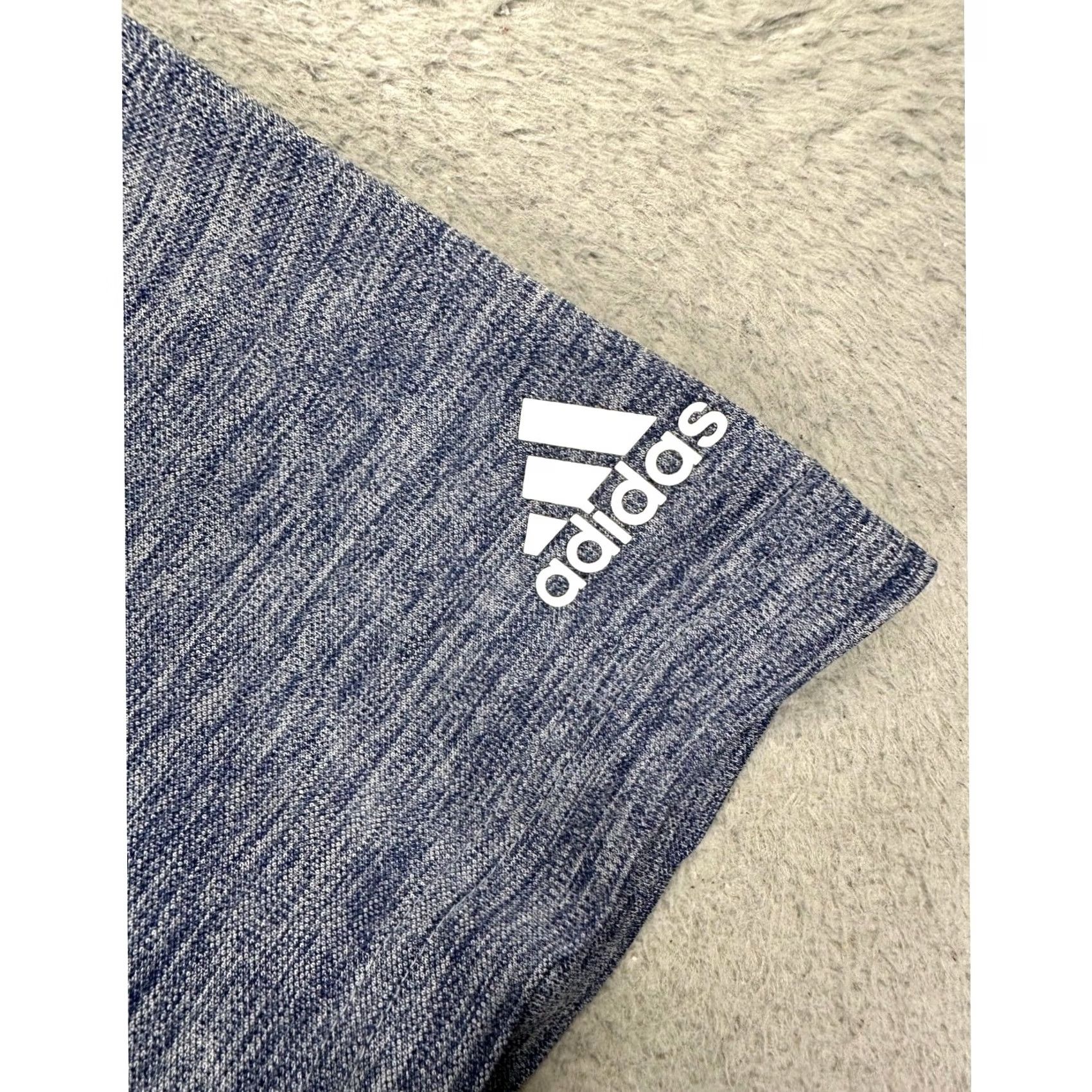 Adidas Adidas Polo Shirt Mens Medium Heather Blue Polo Short Sleeve Golf Performance Moisture Wicking Athletic Casual Shirt Mens Size US M / EU 48-50 / 2 - 7 Thumbnail