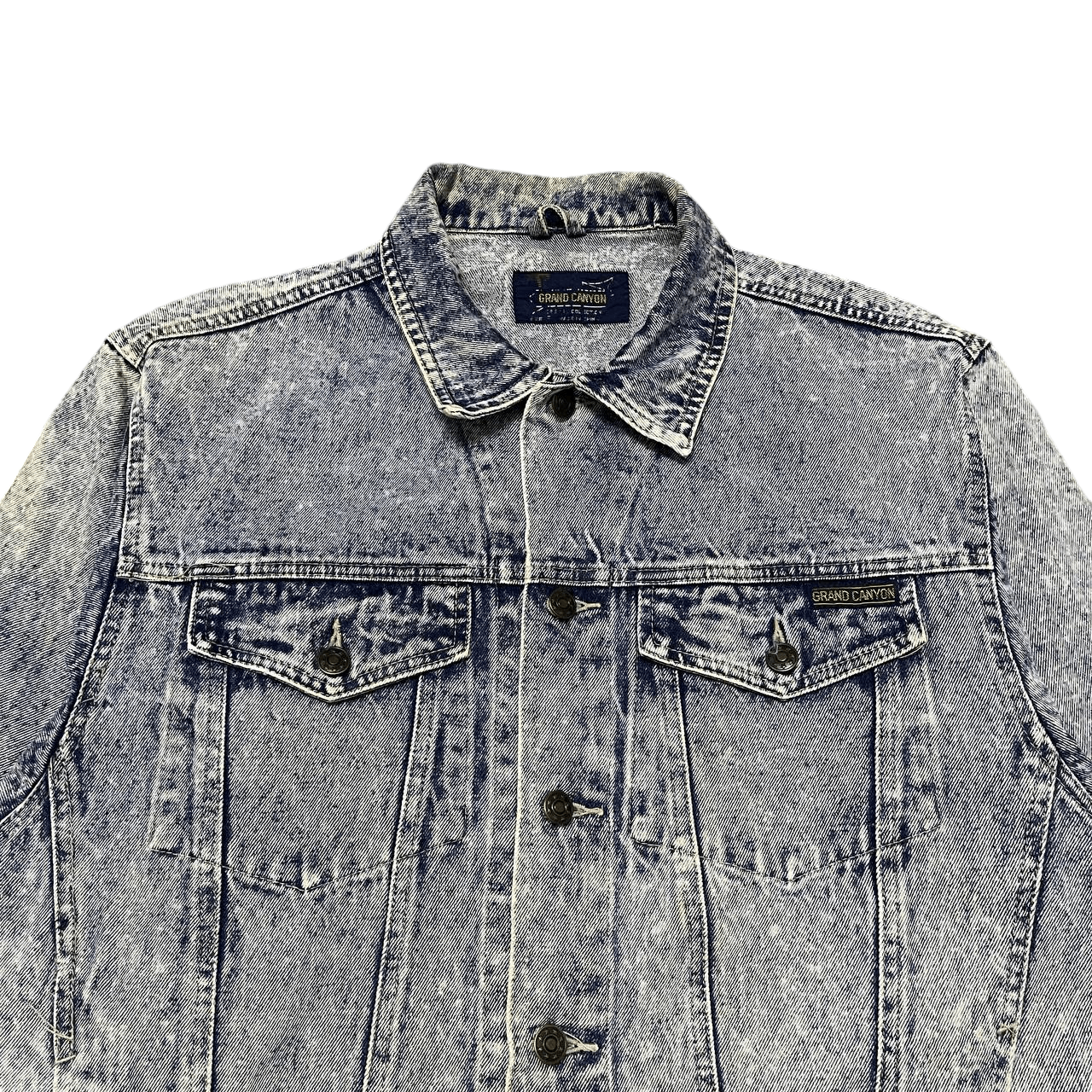 Japanese Brand Vintage Grand Canyon Trucker Denim Jacket Size US L / EU 52-54 / 3 - 2 Thumbnail