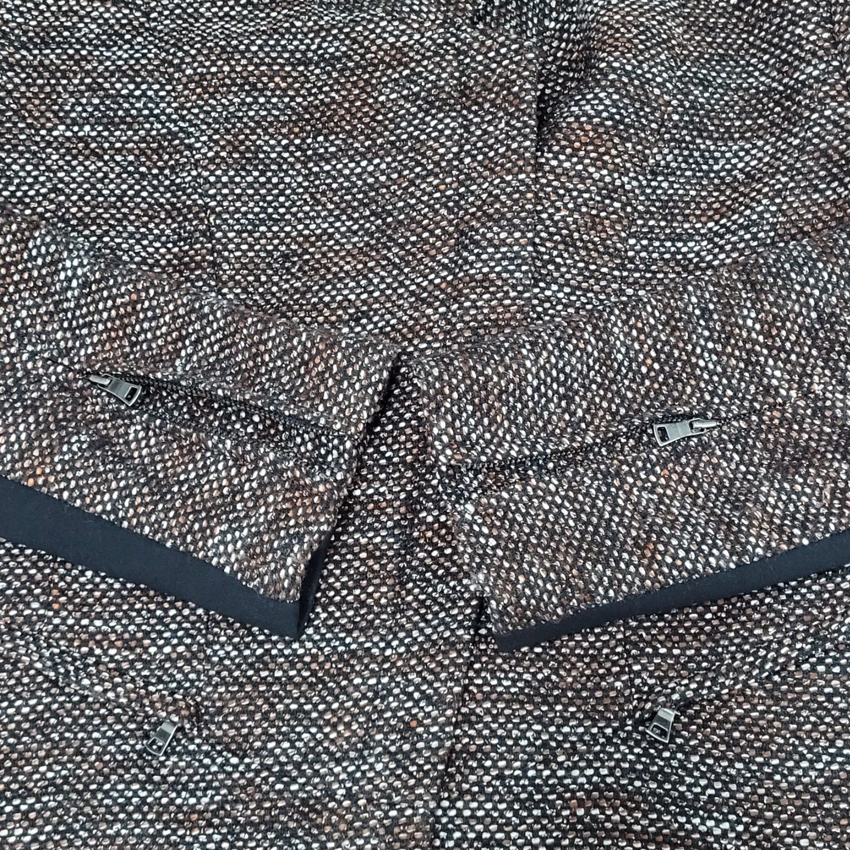 Ann Taylor Ann Taylor Jacket Womens Size 6 Brown Textured Zipped Pockets Lightweight Short Sleeve Business Casual Travel Size M / US 6-8 / IT 42-44 - 7 Thumbnail