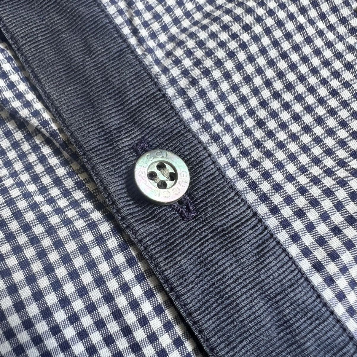 Gucci Gucci Gingham Long Sleeve Button up Shirt Size US M / EU 48-50 / 2 - 5 Thumbnail
