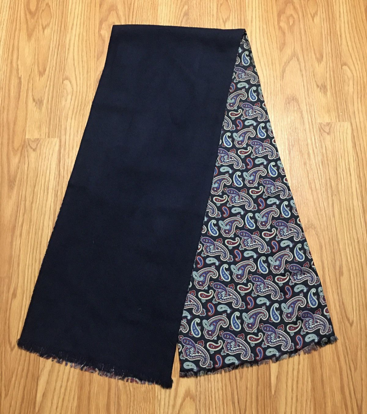 Vintage Michelsons London England Elegant Mens Silk Wool Scarf Size ONE SIZE - 4 Thumbnail