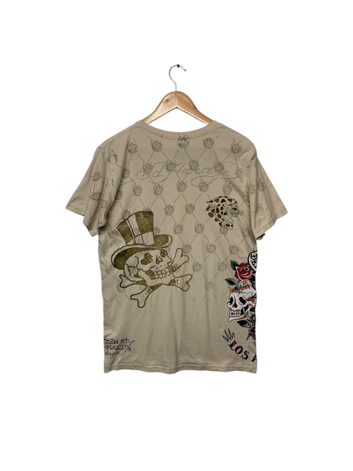 Ed Hardy Ed Hardy By Cristian Audigier Skull Fullprint T Shirt Size US M / EU 48-50 / 2 - 3 Thumbnail
