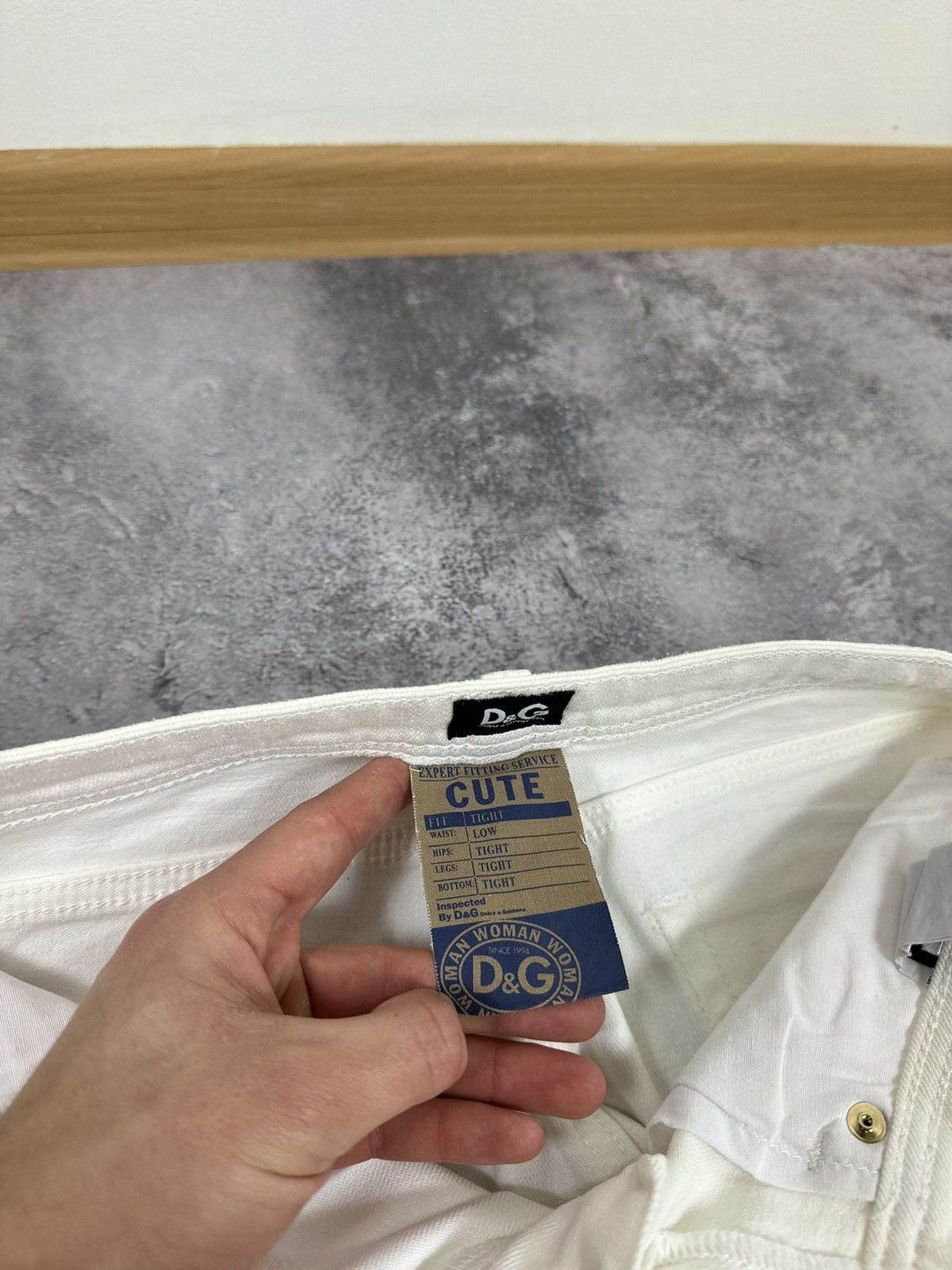 Dolce & Gabbana Vintage Dolce & Gabbana Luxury Designer White Jeans Pants Size 27" / US 4 / IT 40 - 16 Thumbnail