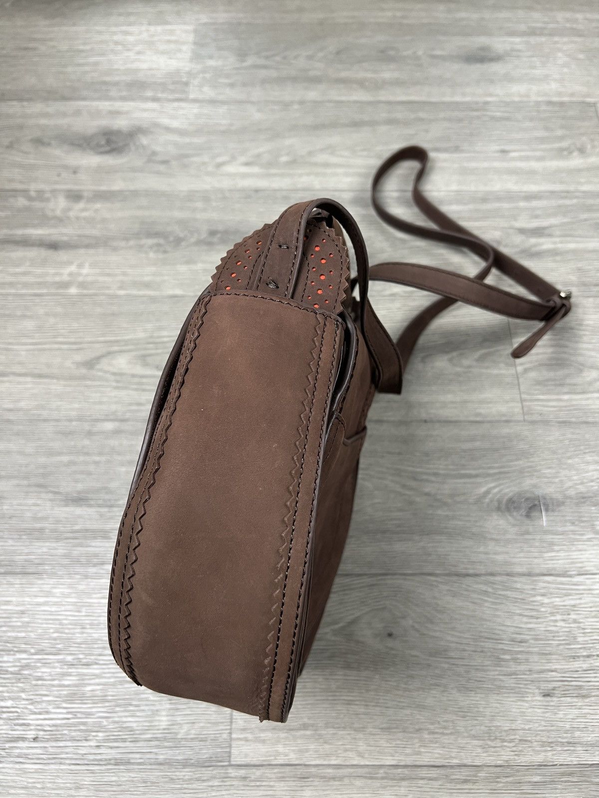 Other Joules Dawcett Spanish Leather Saddle Bag - Chocolate Size ONE SIZE - 15 Thumbnail