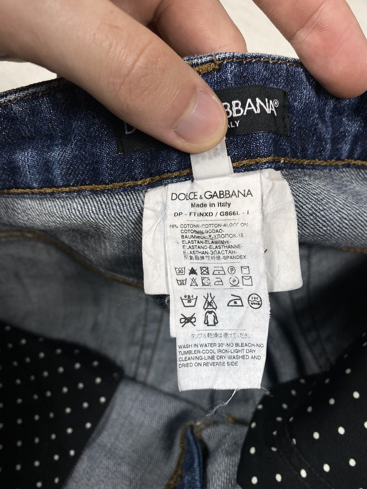 Dolce & Gabbana × Vintage Dolce Gabbana Jeans Pants Size 27" / US 4 / IT 40 - 12 Thumbnail