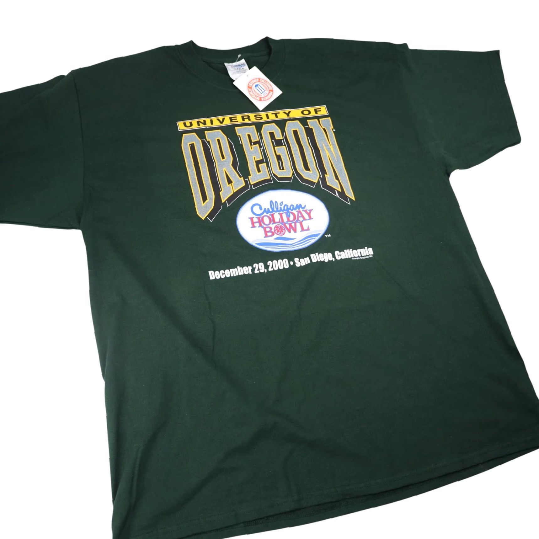 Vintage VINTAGE NWT Ducks Holiday Bowl Graphic T Shirt XXL Green Men 2XL Shirts Size US XXL / EU 58 / 5 - 2 Thumbnail