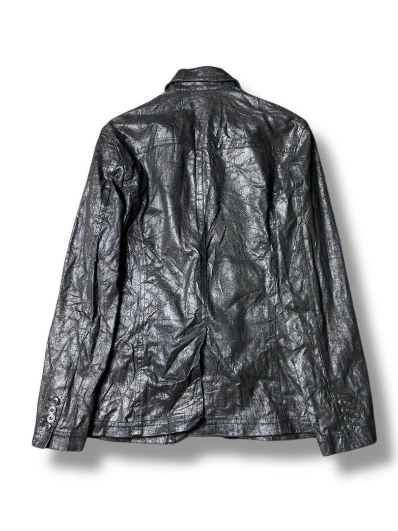 Japanese Brand A.S.M Atelier Sab Men Faux Leather Jacket (169) Size US XS / EU 42 / 0 - 3 Thumbnail