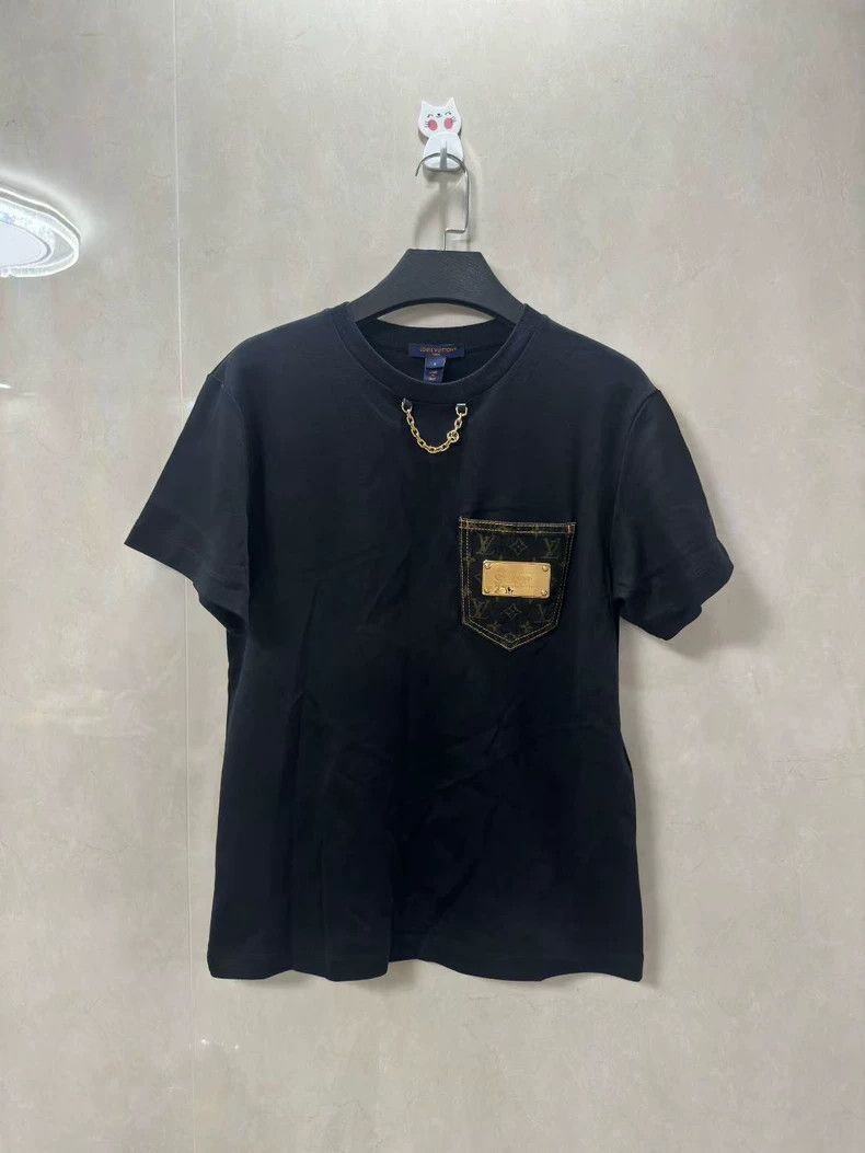 Louis Vuitton Louis Vuitton Black Denim Pocket T-Shirt Size US S / EU 44-46 / 1 - 1 Thumbnail