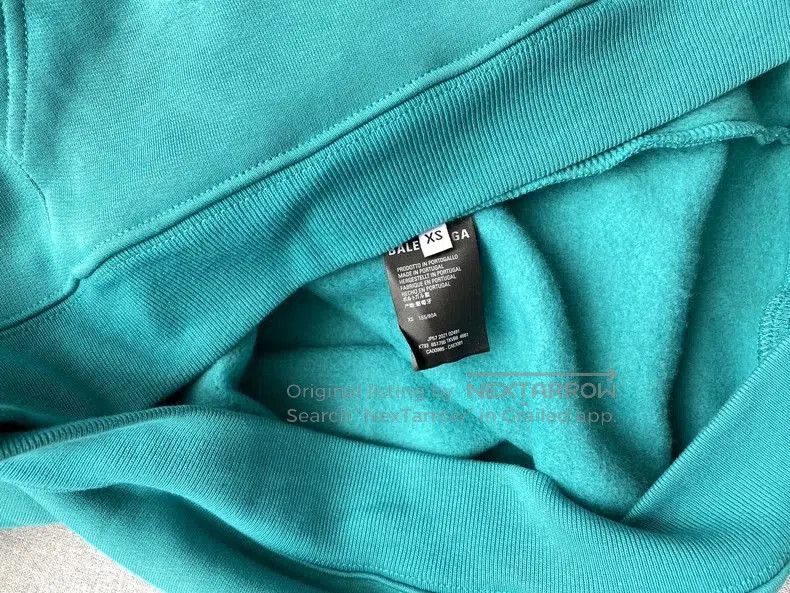 Balenciaga Balenciaga Turquoise Hoodie Sweatshirt. Size US XS / EU 42 / 0 - 4 Thumbnail